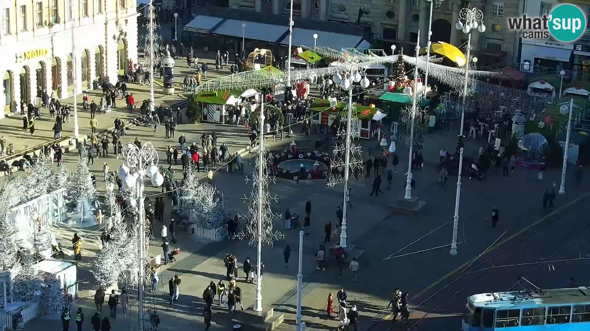 Zagreb – Bana Jelačića square panorama