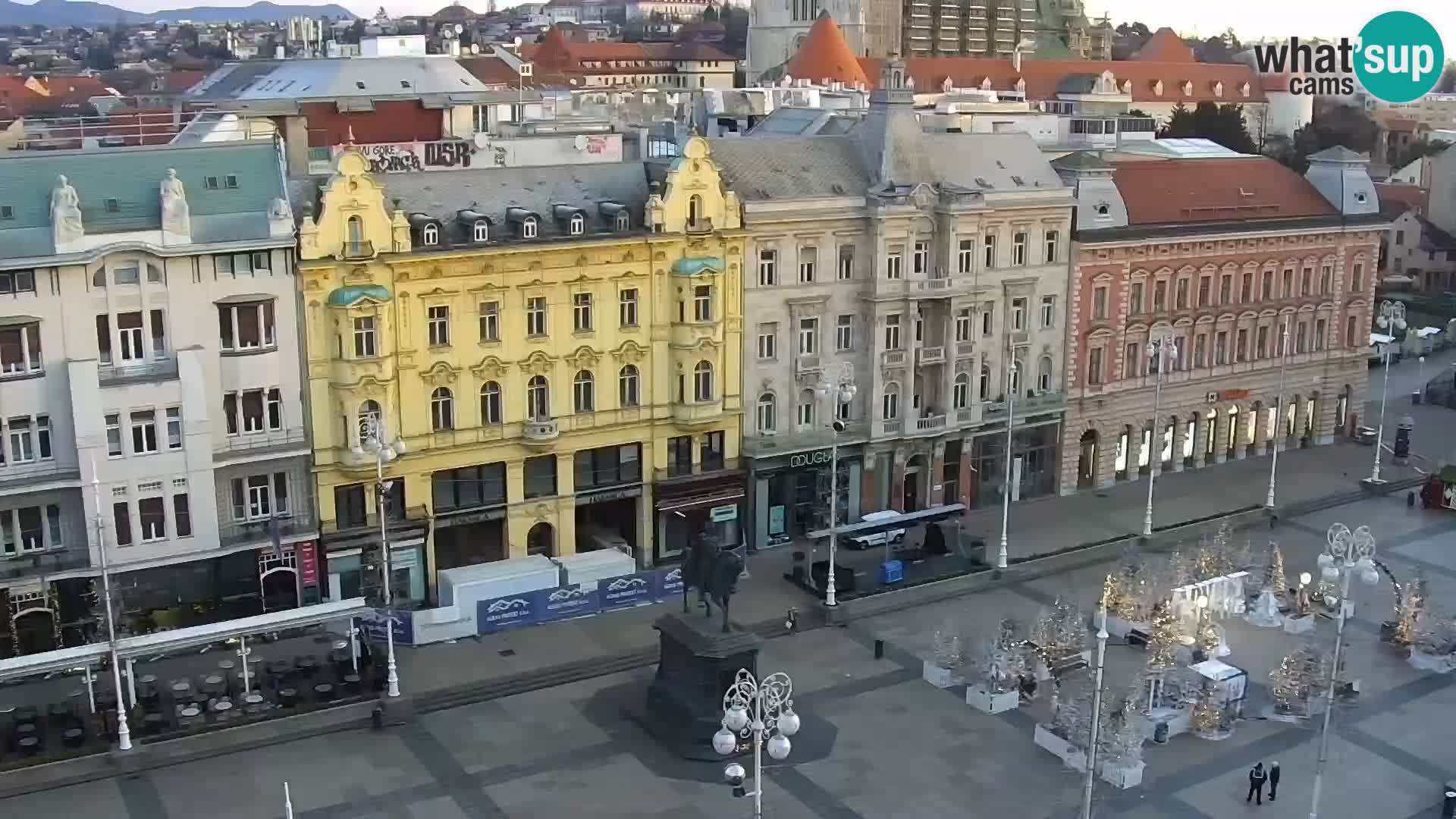 Trg Bana Jelačića v živo Zagreb – Hotel Dubrovnik