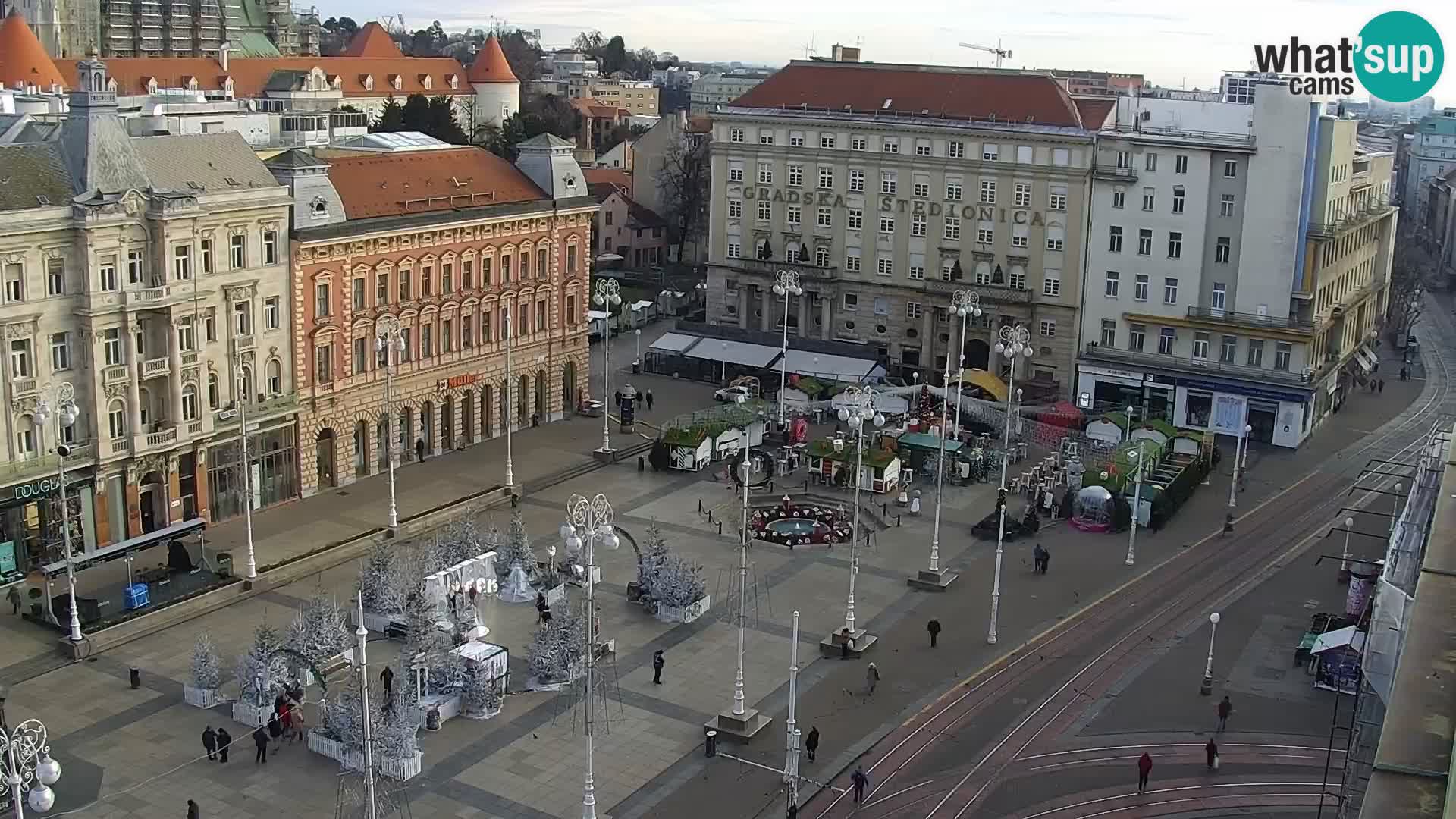 Plaza Ban Jelačić camera en vivo Zagreb – Hotel Dubrovnik