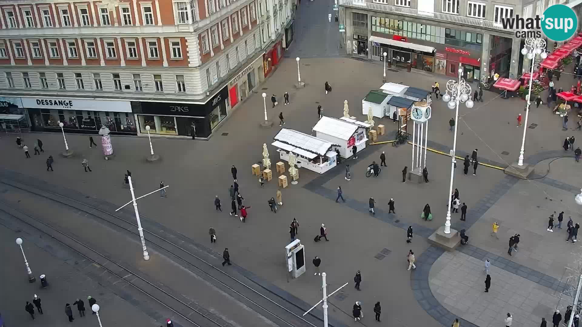 Webcam live Zagreb – Piazza Ban Jelačić