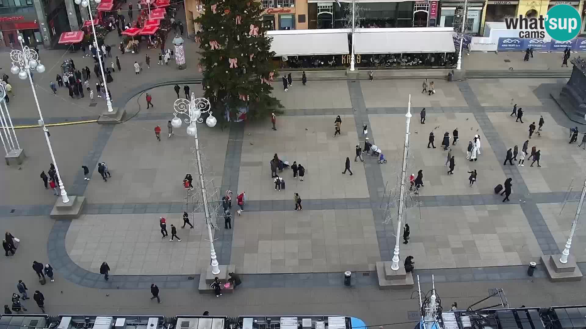 Plaza Ban Jelačić camera en vivo Zagreb – Hotel Dubrovnik