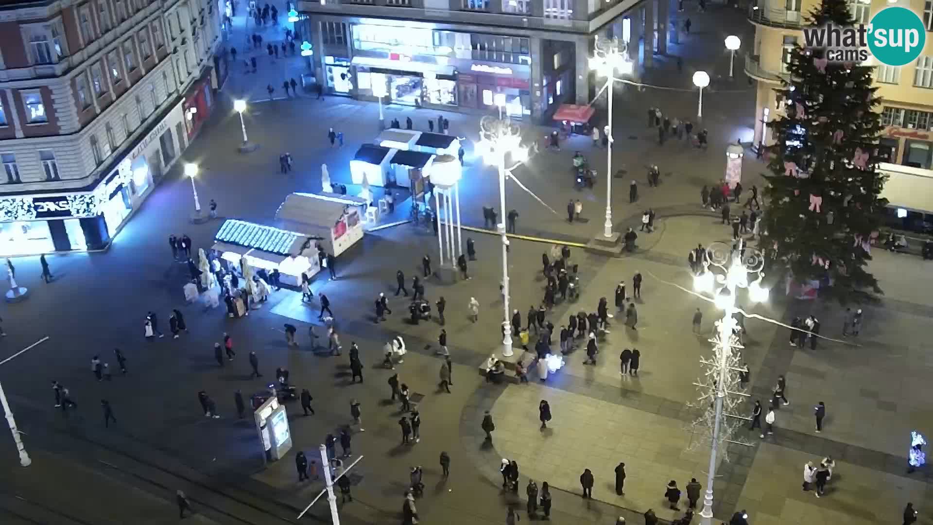 Zagreb – Bana Jelačića square panorama