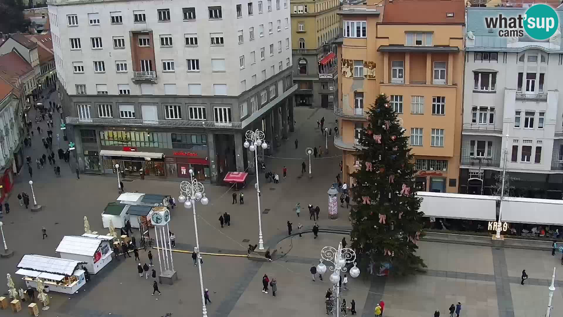 LIVE Webcam Zagreb Hotel Dubrovnik | Ban Jelačić square