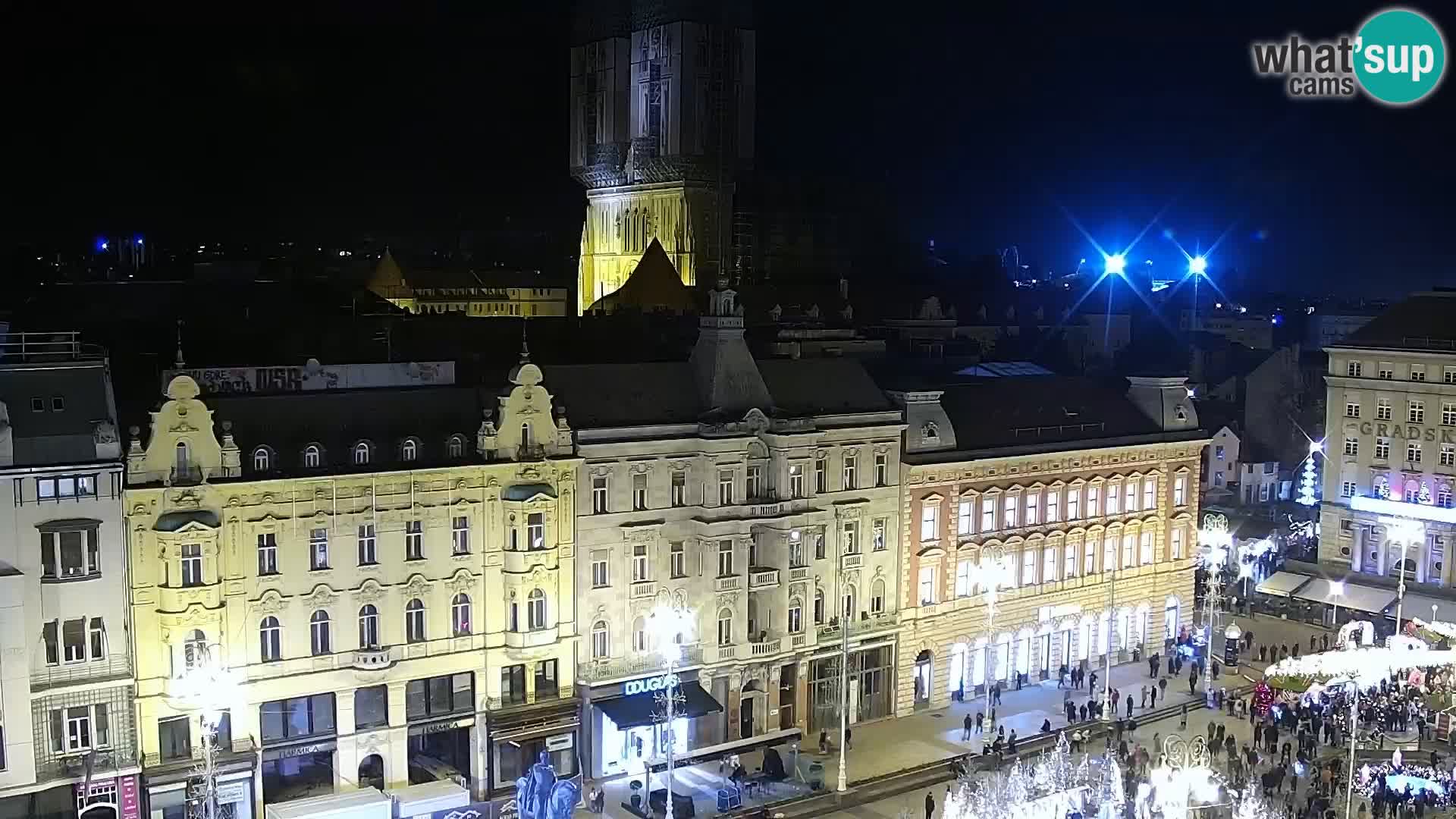 Plaza Ban Jelačić camera en vivo Zagreb – Hotel Dubrovnik