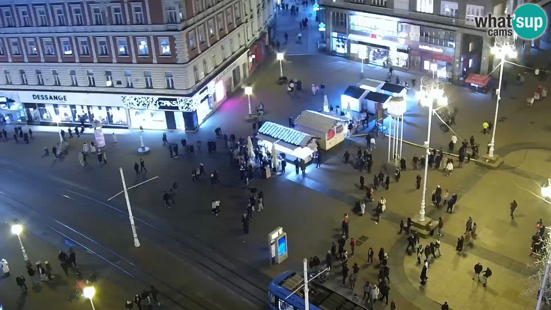 Plaza Ban Jelačić camera en vivo Zagreb – Hotel Dubrovnik