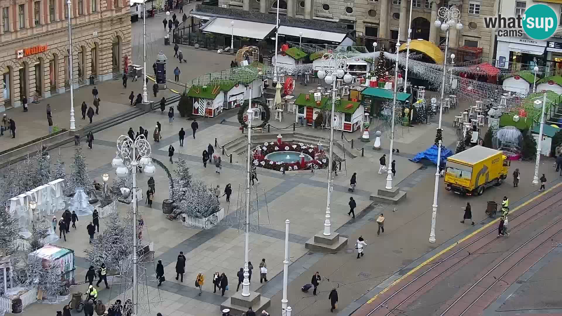 LIVE Webcam Zagreb Hotel Dubrovnik | Ban Jelačić square