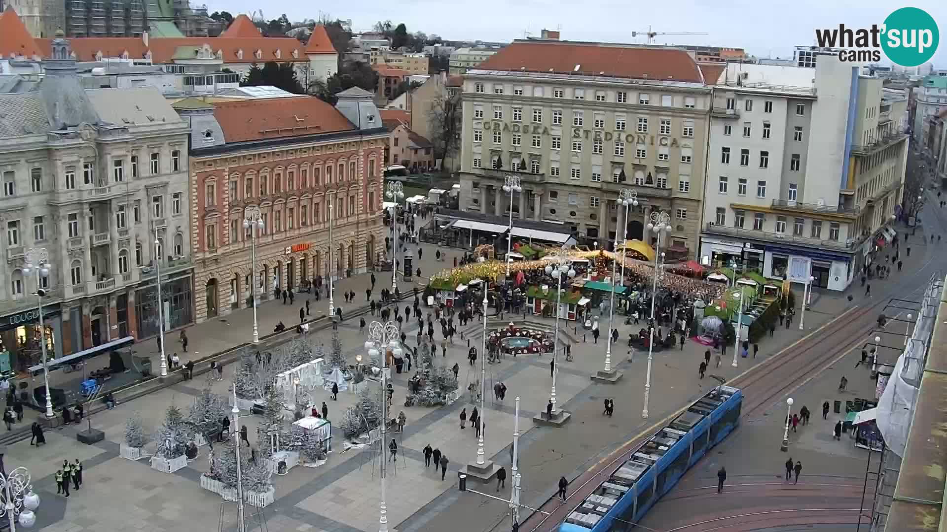 Webcam live Zagreb – Piazza Ban Jelačić