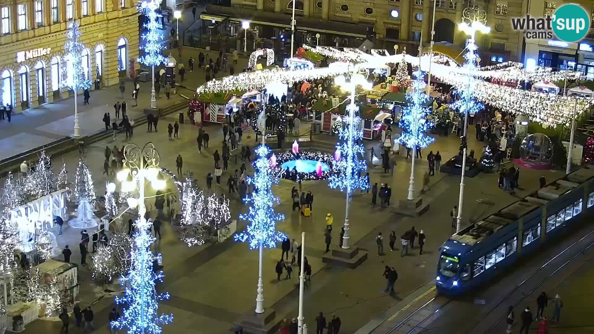 Kamera v živo Zagreb – Trg Bana Jelačića