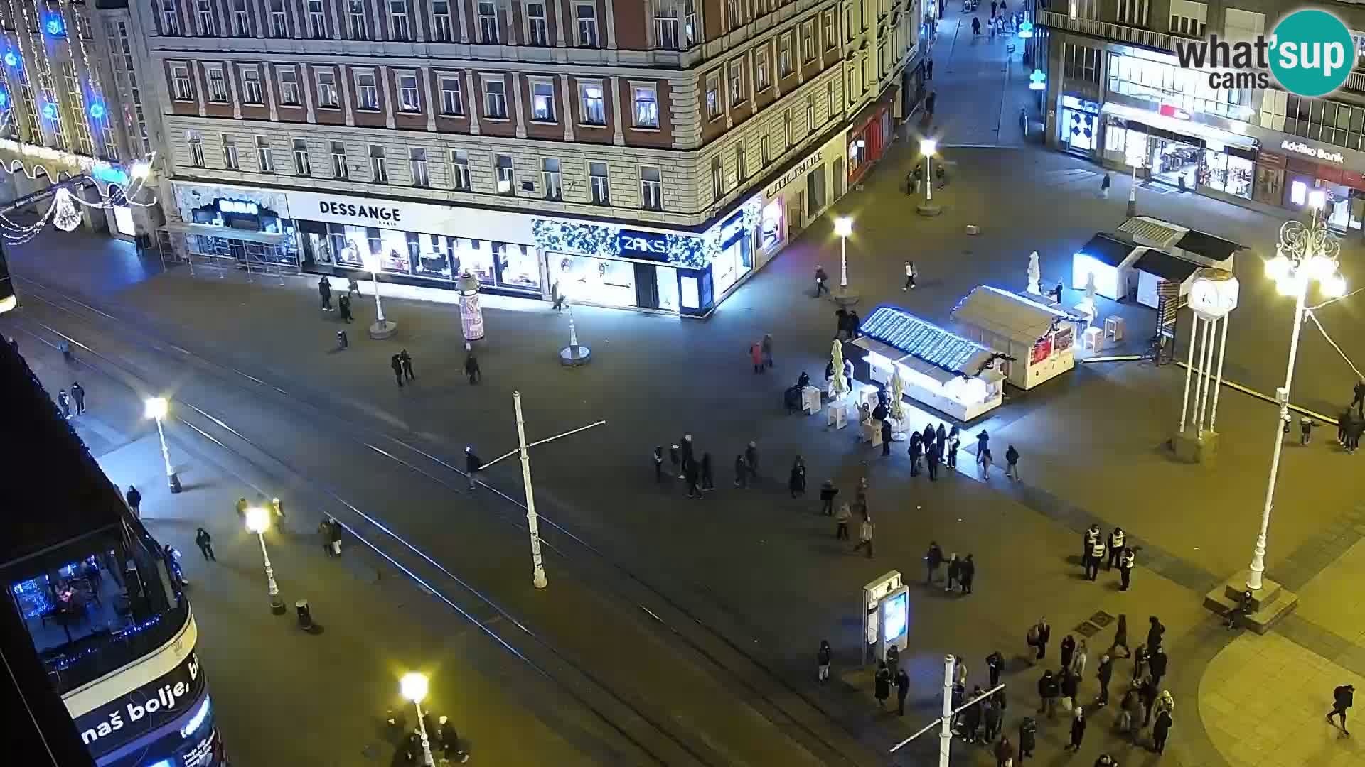 Trg Bana Jelačića v živo Zagreb – Hotel Dubrovnik