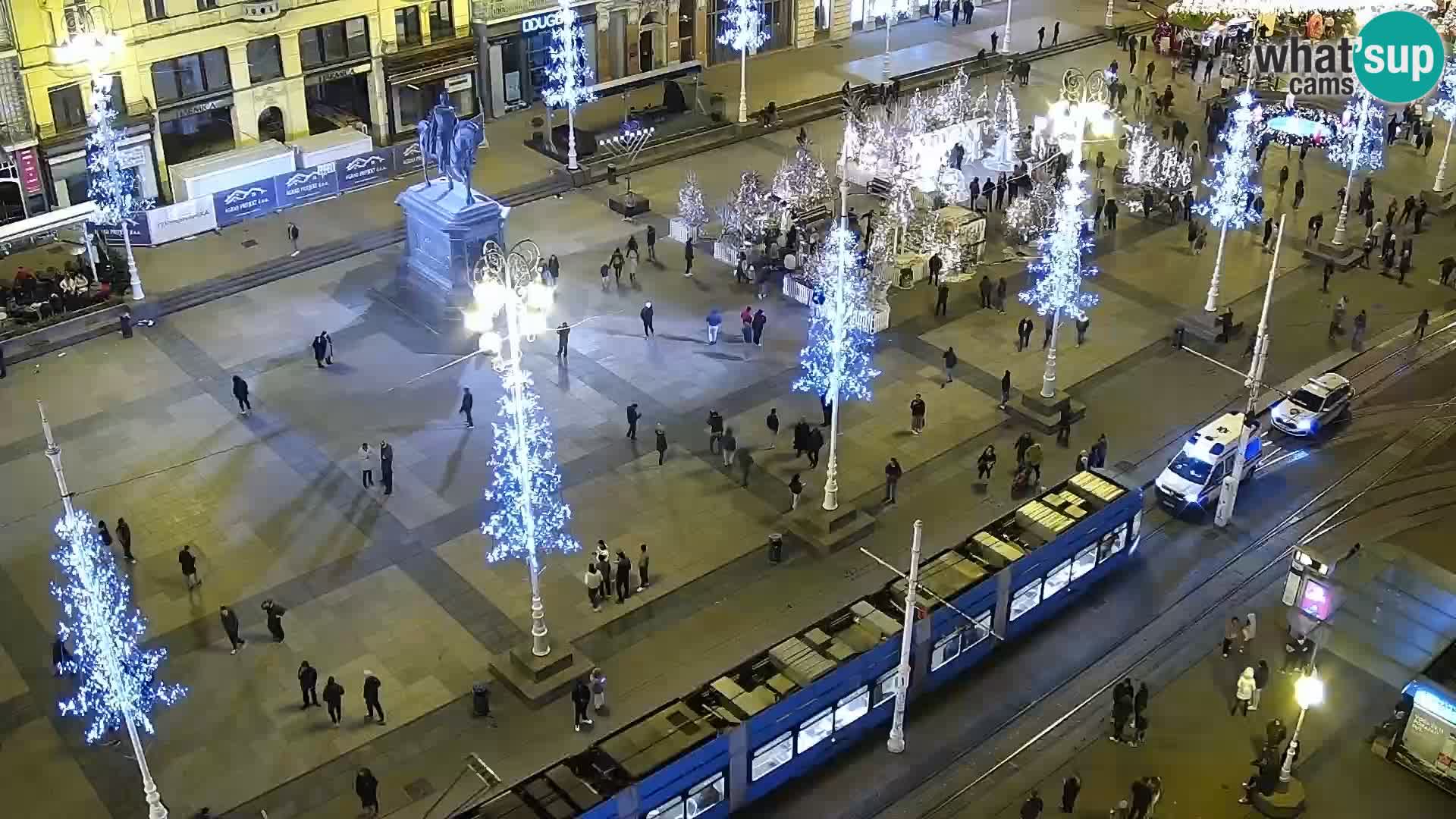 Kamera v živo Zagreb – Trg Bana Jelačića