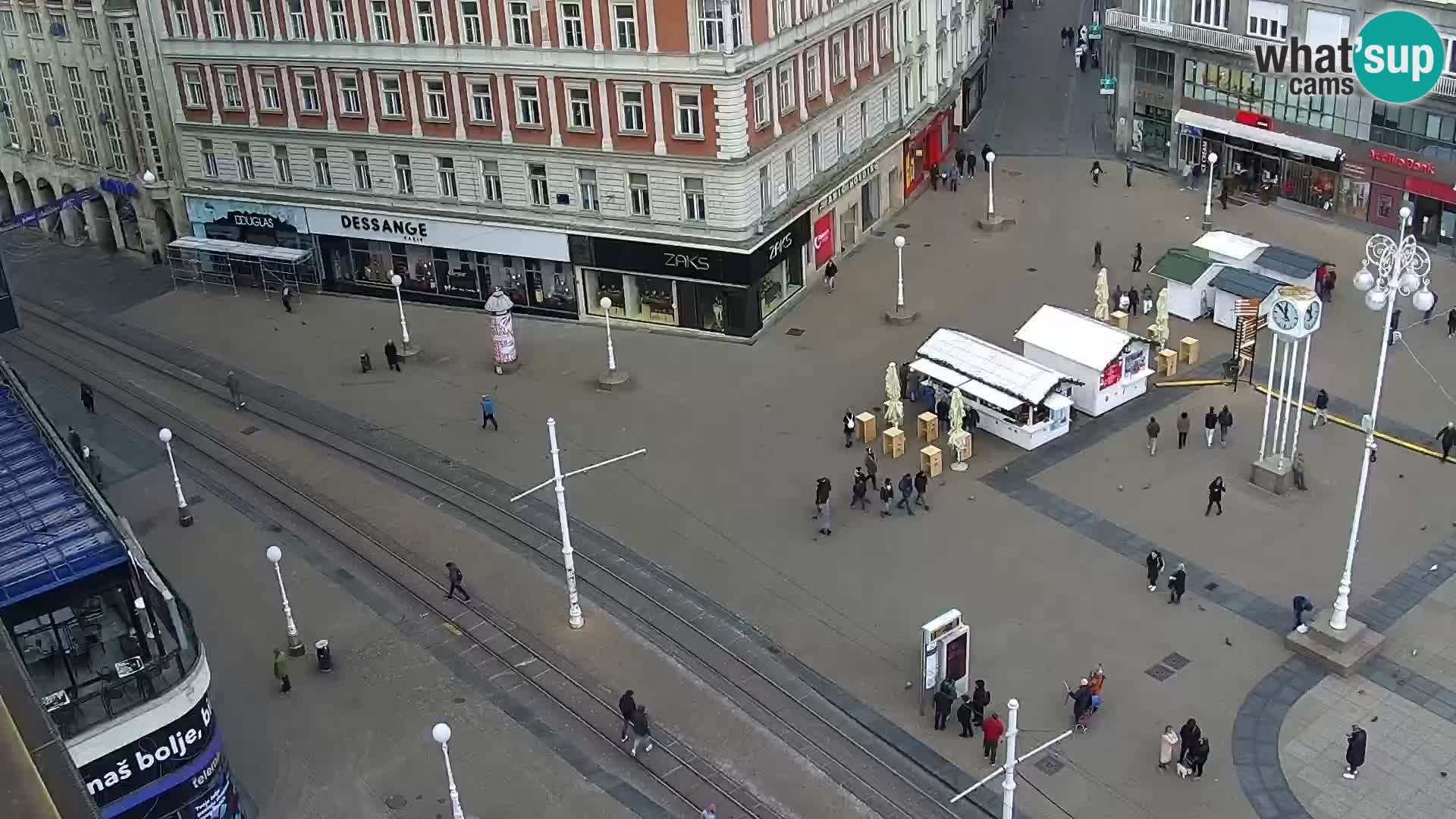 Webcam live Zagreb – Piazza Ban Jelačić