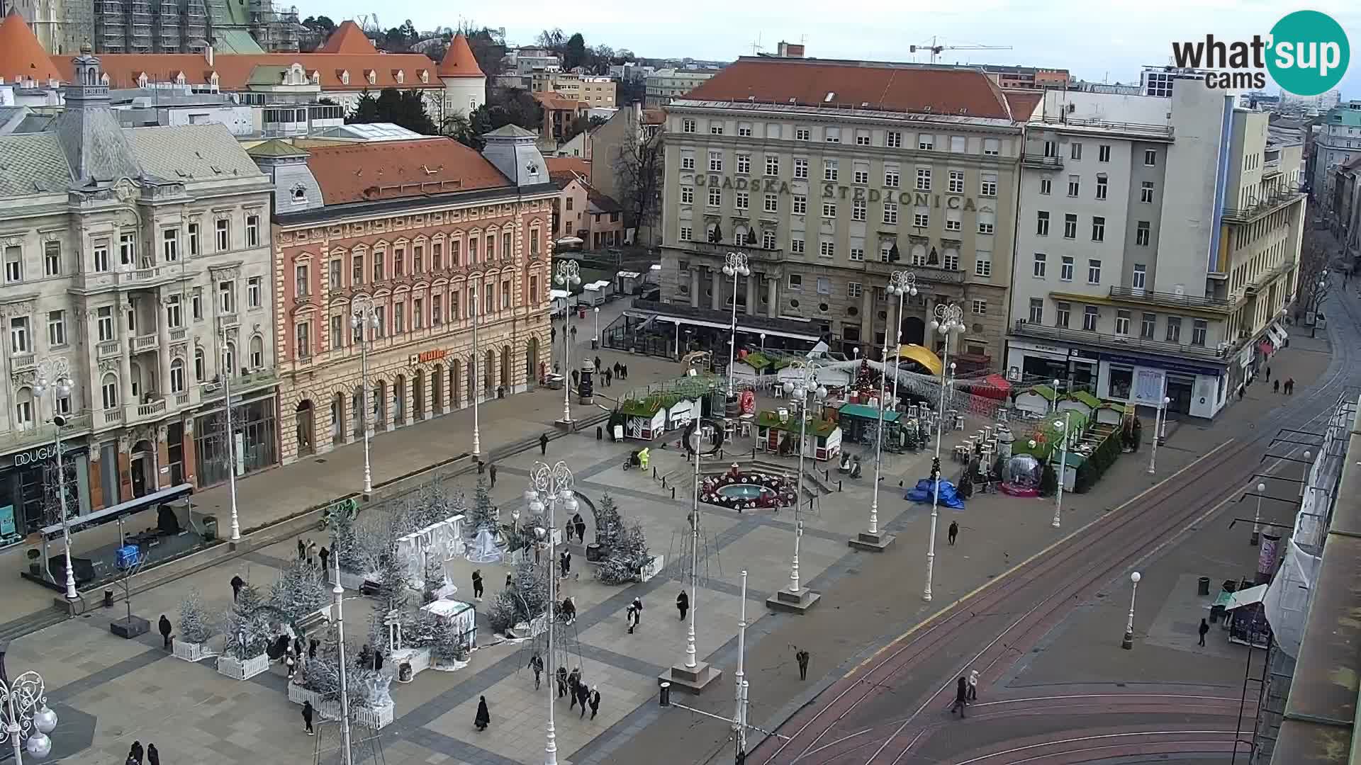 Webcam live Zagreb – Piazza Ban Jelačić