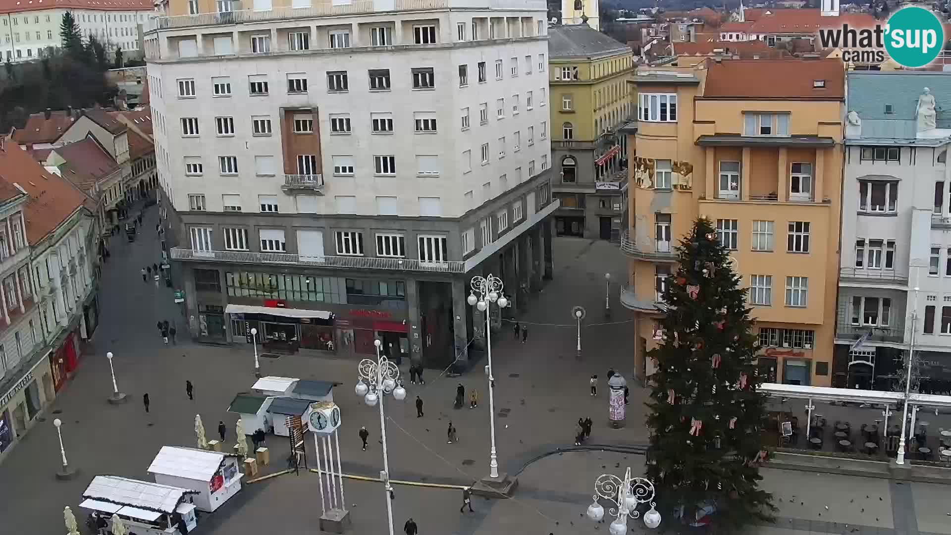 Ban Jelačić Platz  Live webcam Zagreb – Hotel Dubrovnik