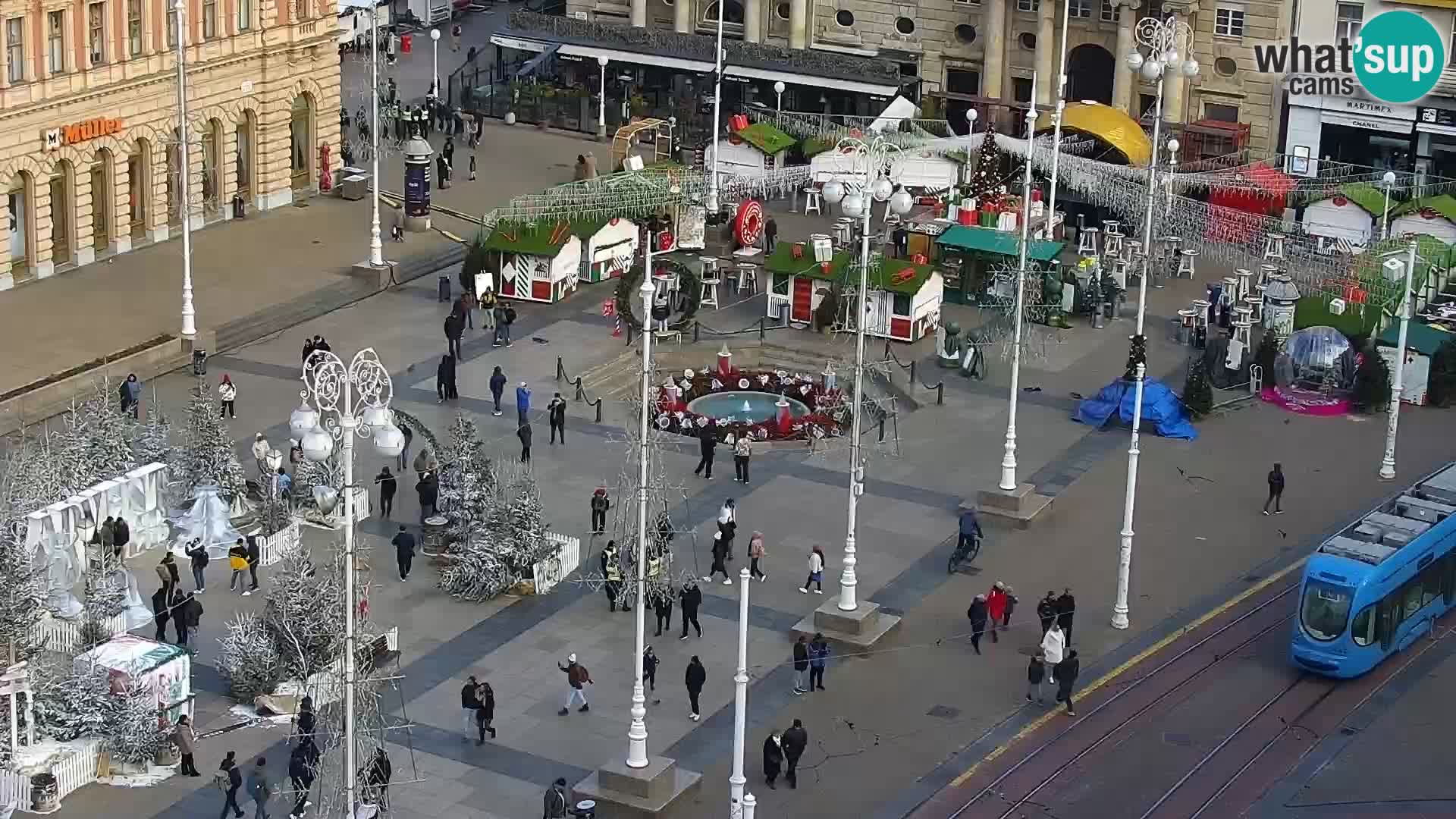 LIVE Webcam Zagreb Hotel Dubrovnik | Ban Jelačić square