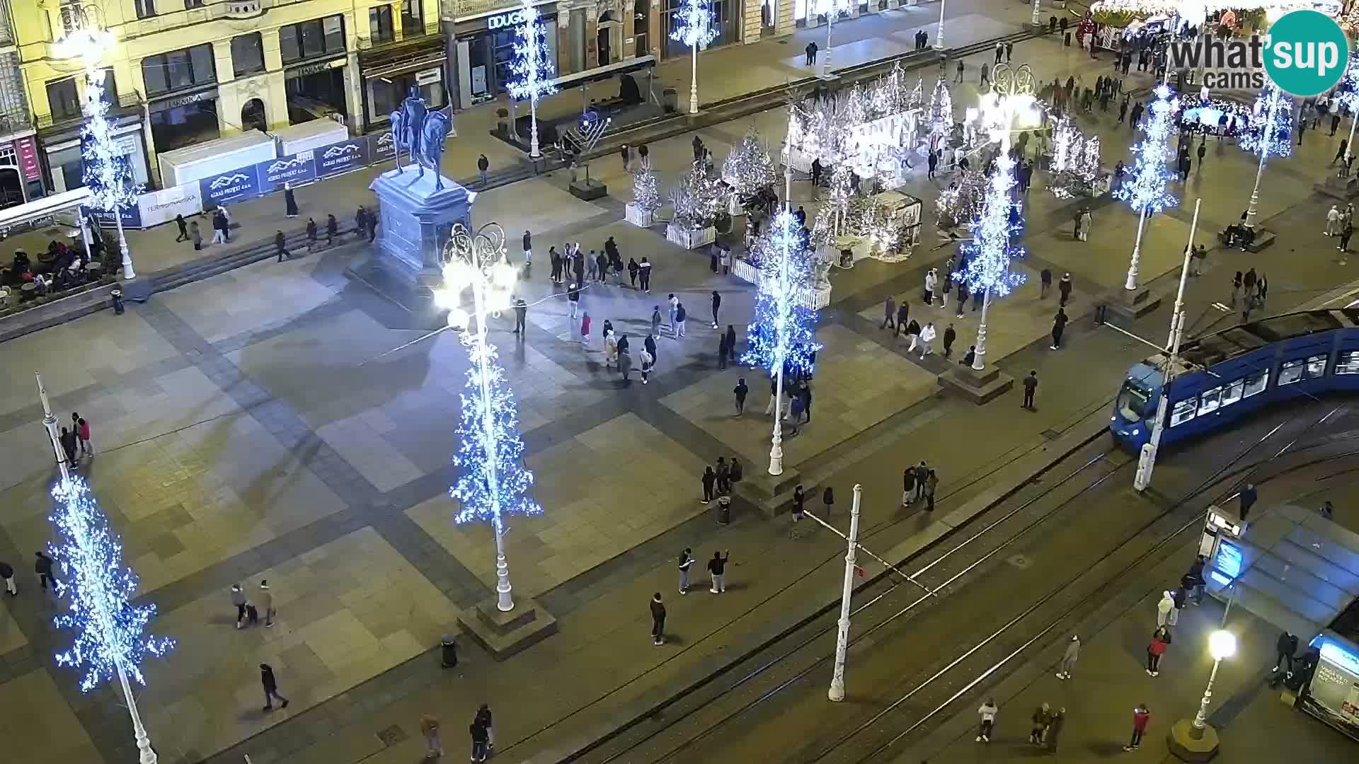 Trg Bana Jelačića v živo Zagreb – Hotel Dubrovnik