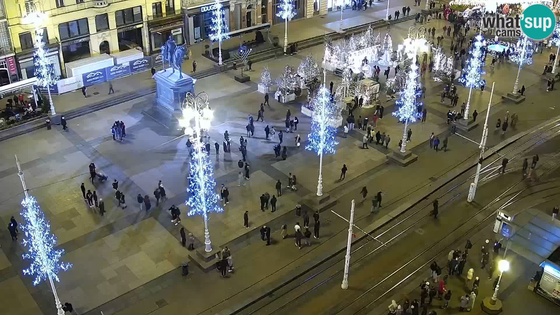 Trg Bana Jelačića v živo Zagreb – Hotel Dubrovnik