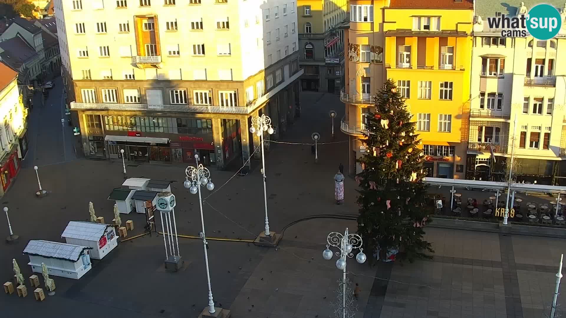 Kamera v živo Zagreb – Trg Bana Jelačića