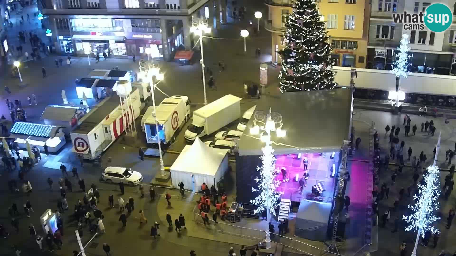 LIVE Webcam Zagreb Hotel Dubrovnik | Ban Jelačić square