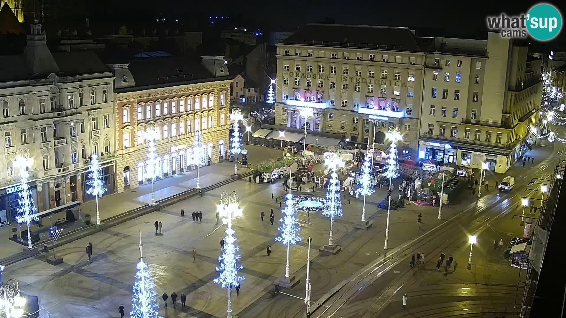 Trg Bana Jelačića web kamera Zagreb – Hotel Dubrovnik