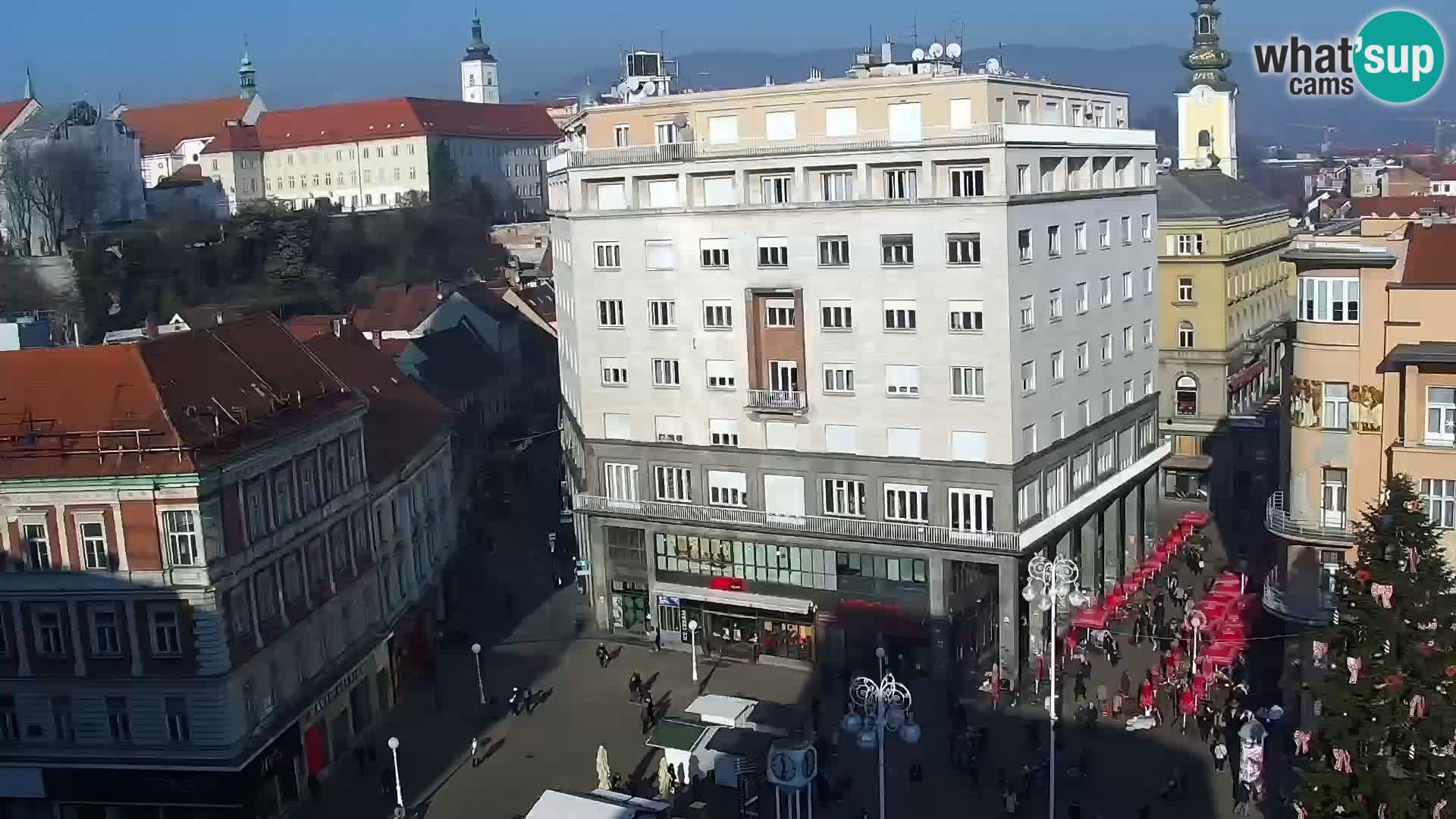 LIVE Webcam Zagreb – Ban Jelačić – Hotel Dubrovnik