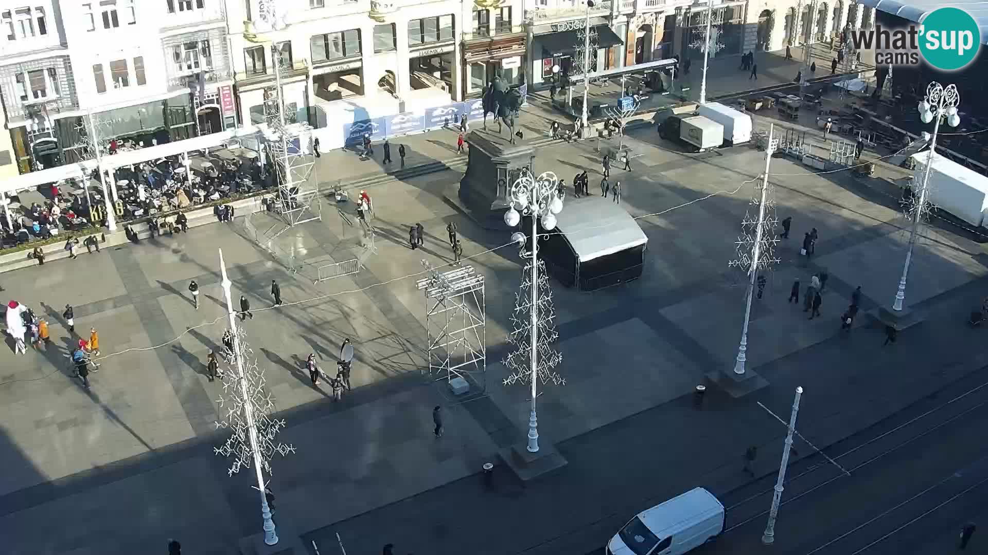 Zagreb – Bana Jelačića square panorama