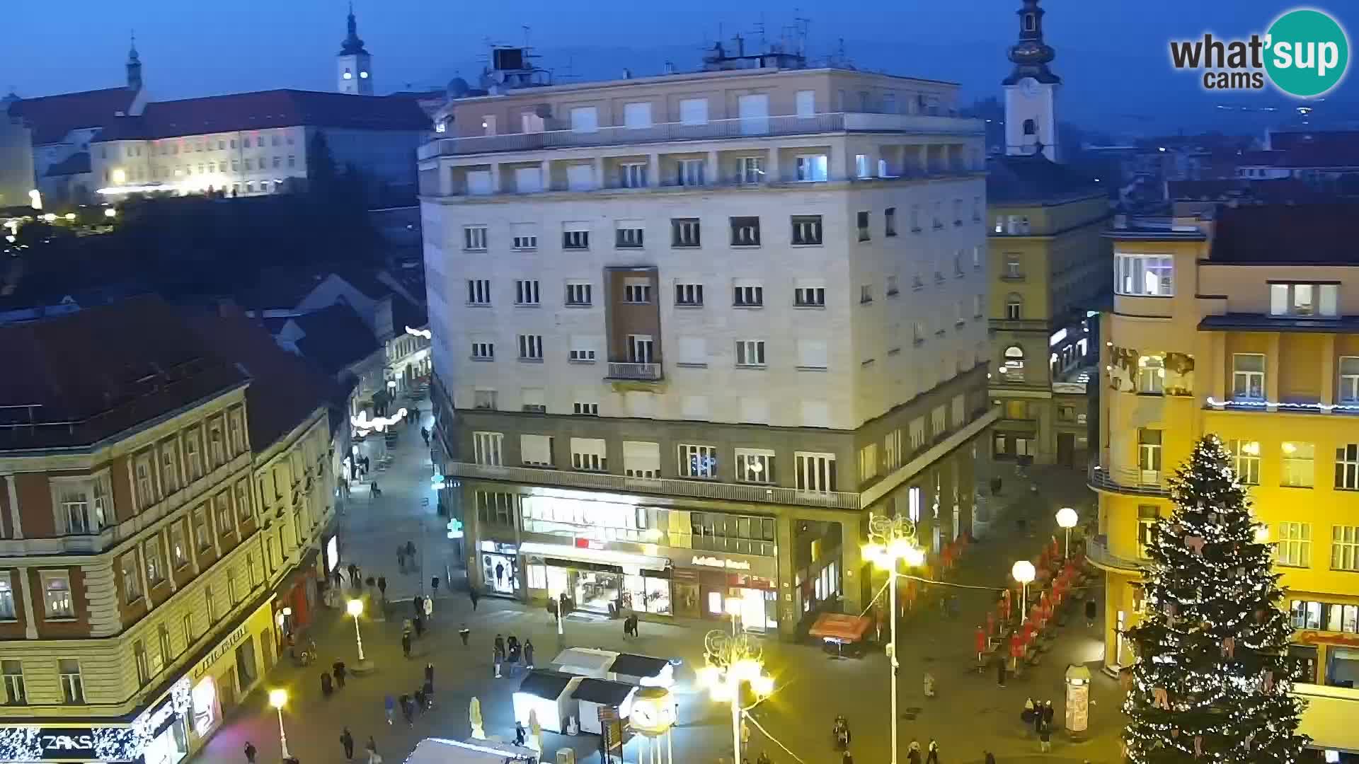 Kamera v živo Zagreb – Trg Bana Jelačića