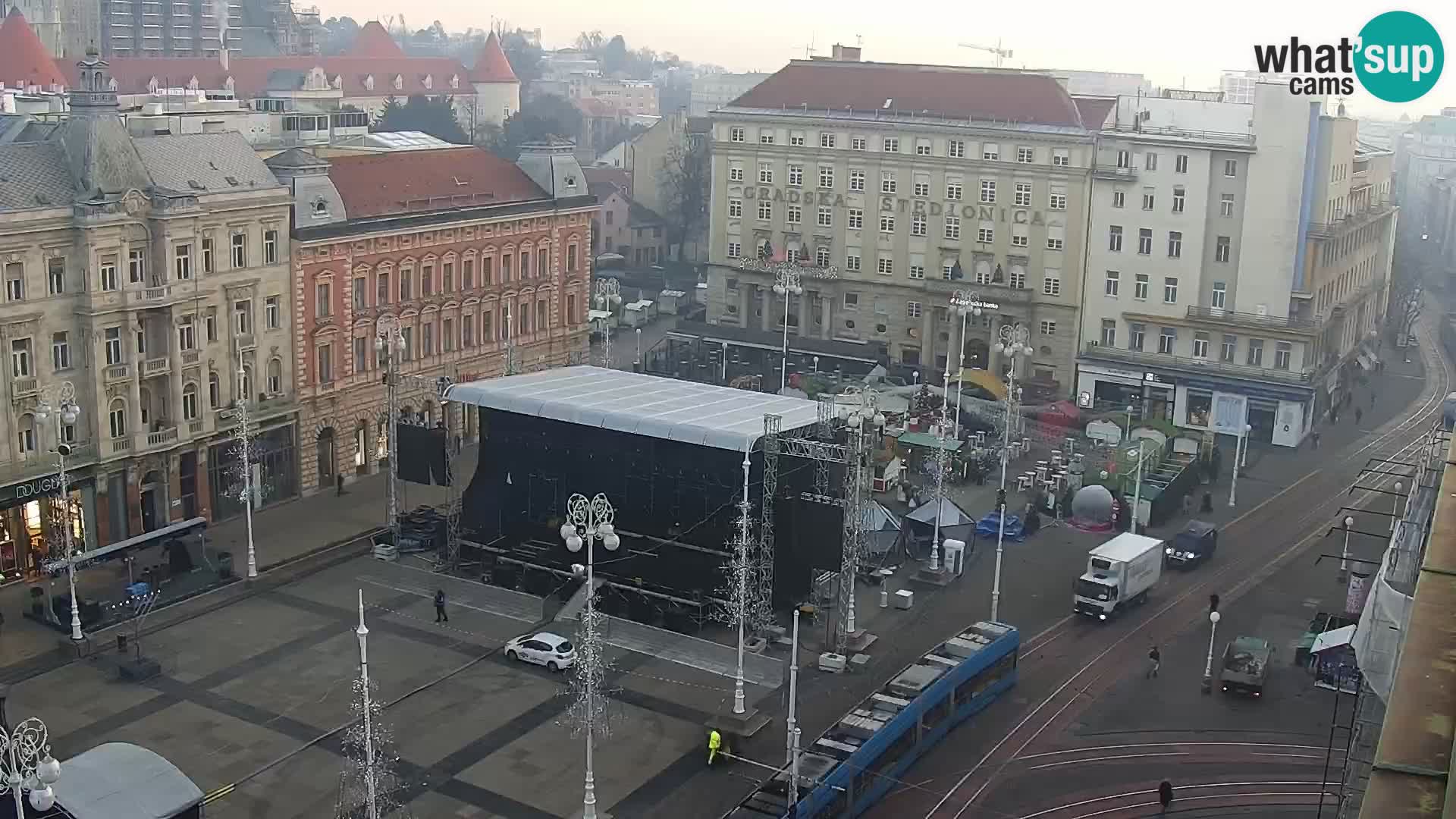 Plaza Ban Jelačić camera en vivo Zagreb – Hotel Dubrovnik