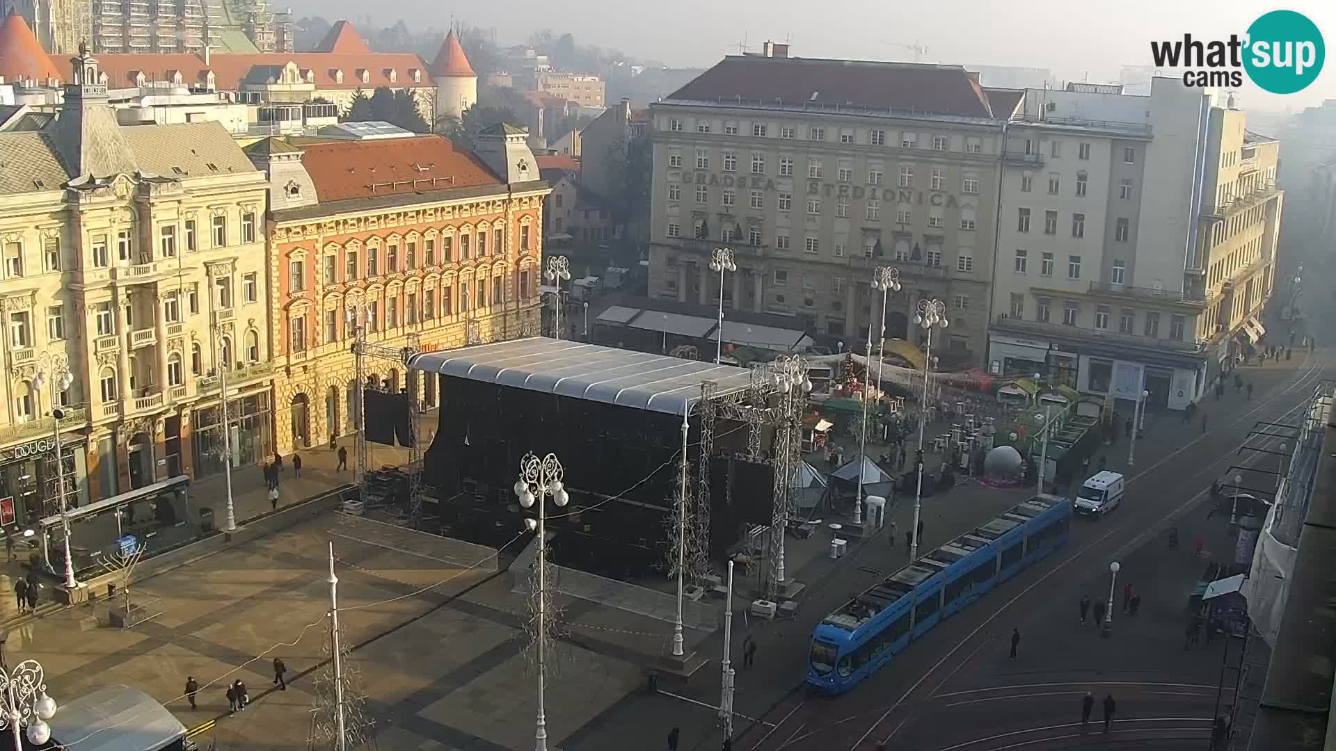 Webcam live Zagreb – Piazza Ban Jelačić