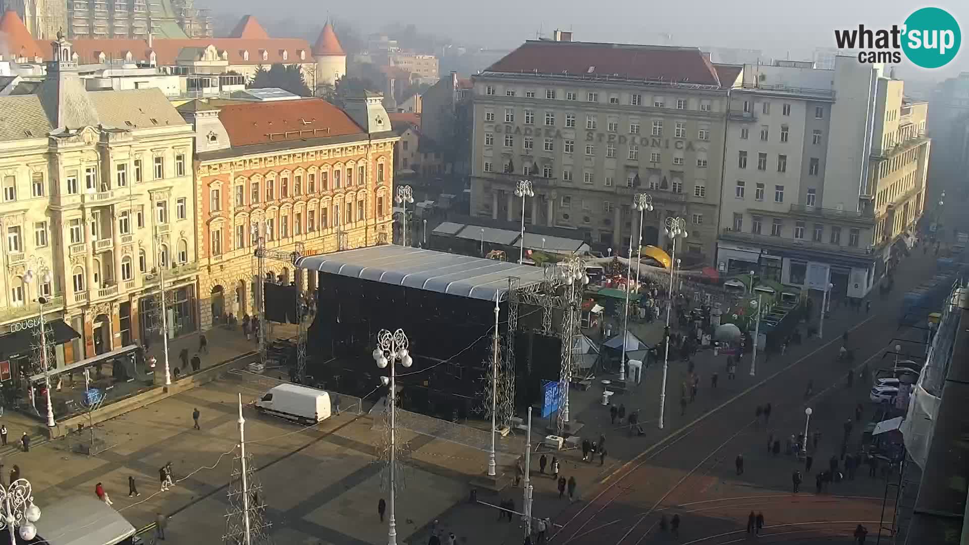 Piazza Ban Jelačić livecam Zagreb – Hotel Dubrovnik