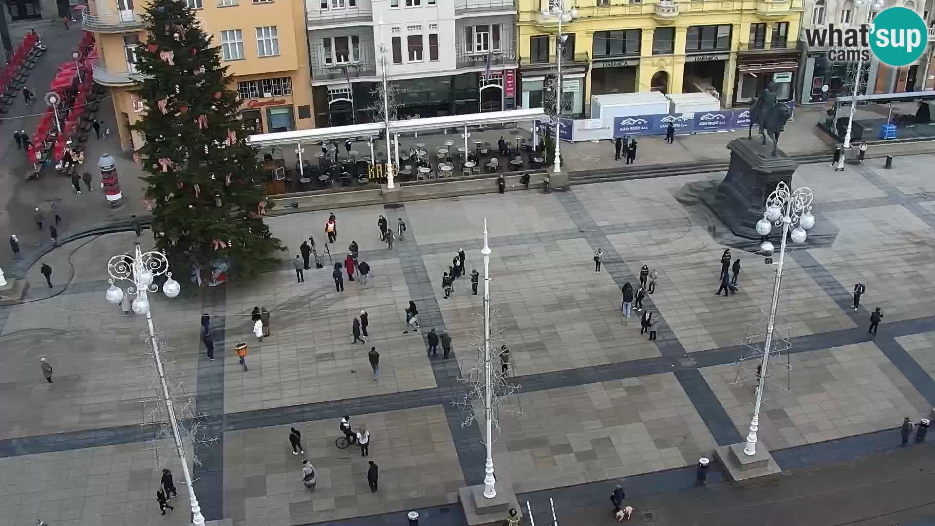 Webcam live Zagreb – Piazza Ban Jelačić