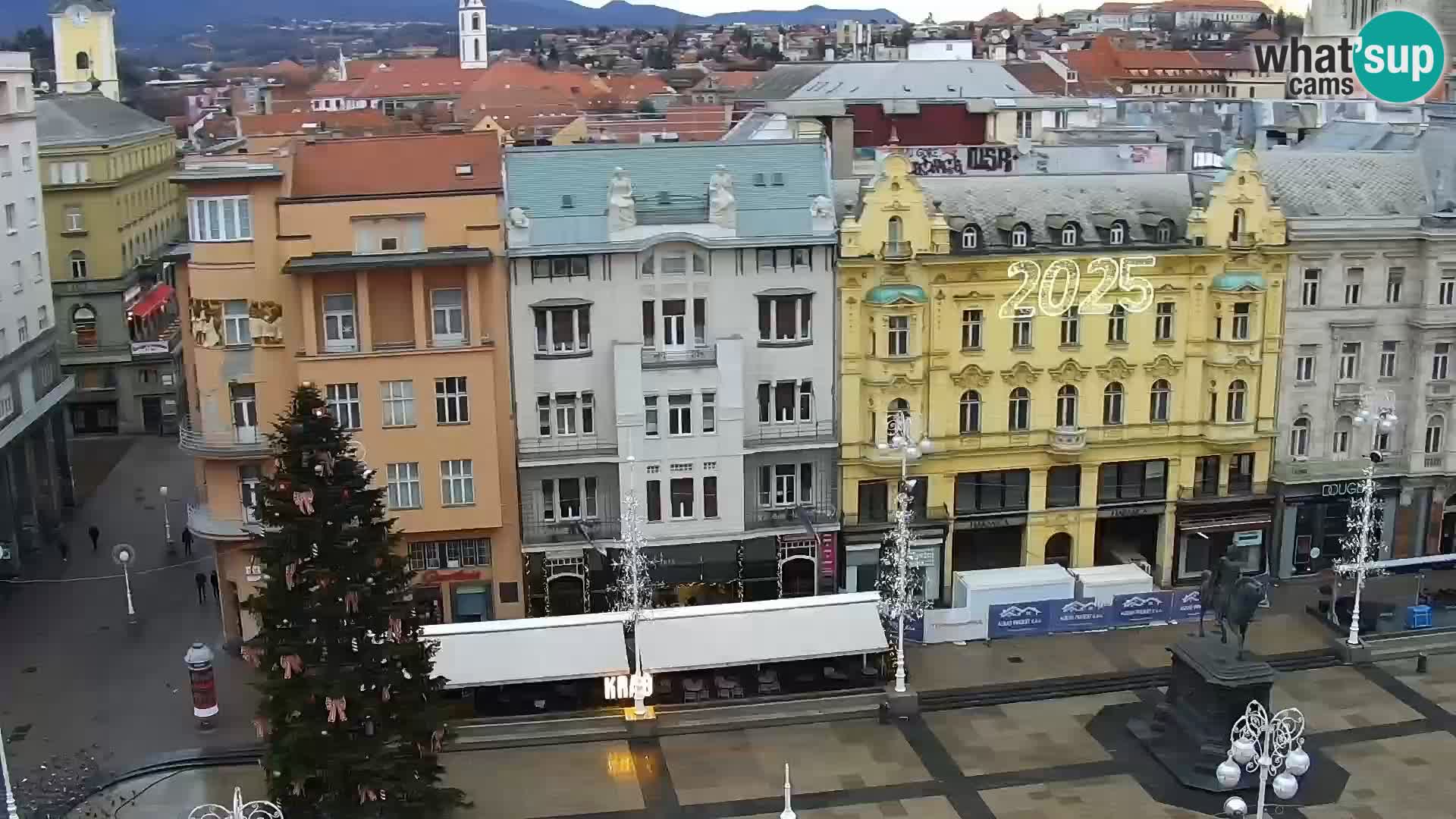 Trg Bana Jelačića v živo Zagreb – Hotel Dubrovnik