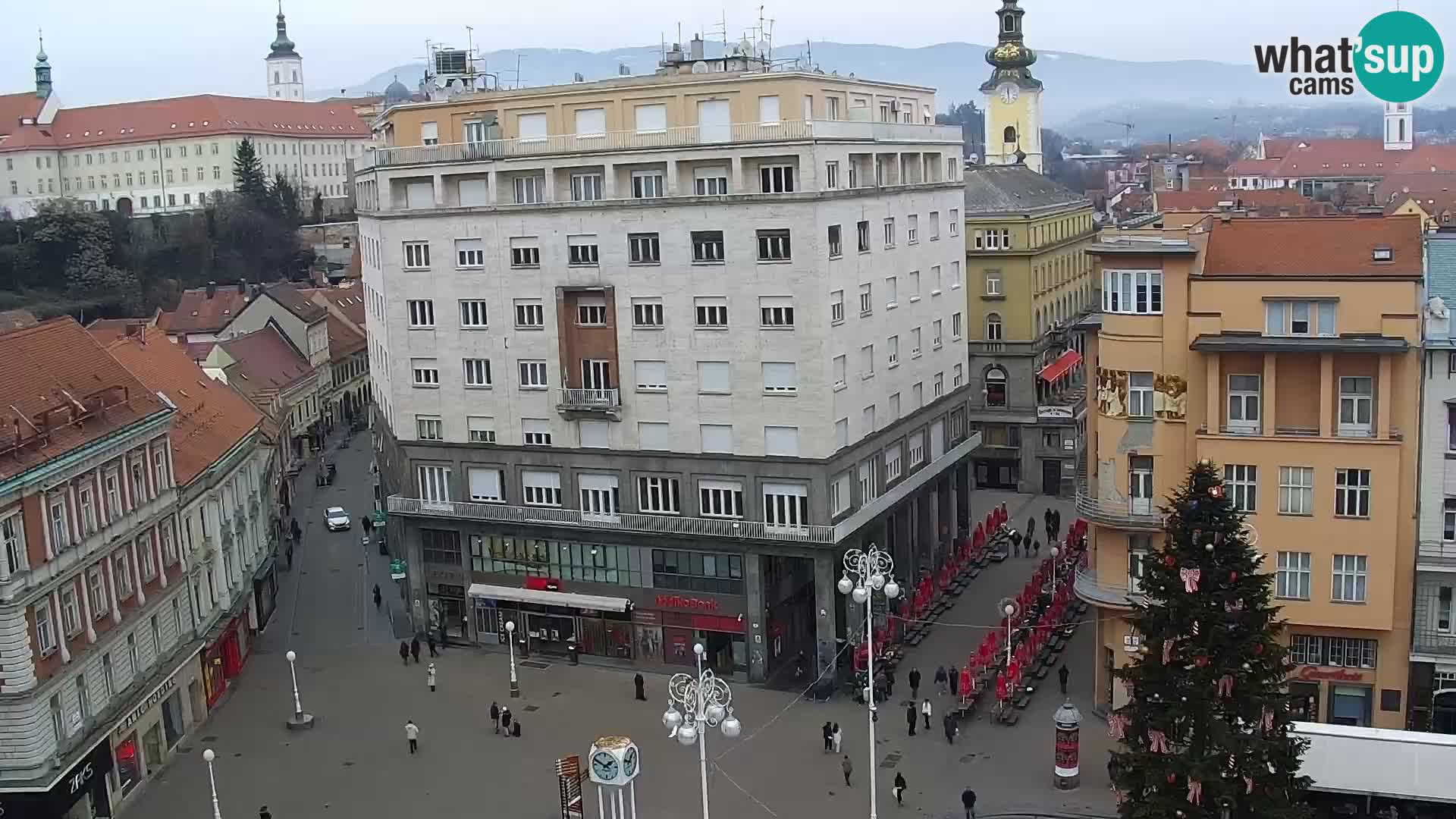 LIVE Webcam Zagreb Hotel Dubrovnik | Ban Jelačić square