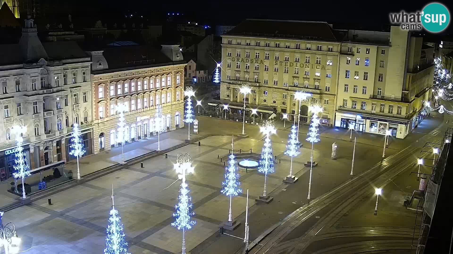 Trg Bana Jelačića v živo Zagreb – Hotel Dubrovnik