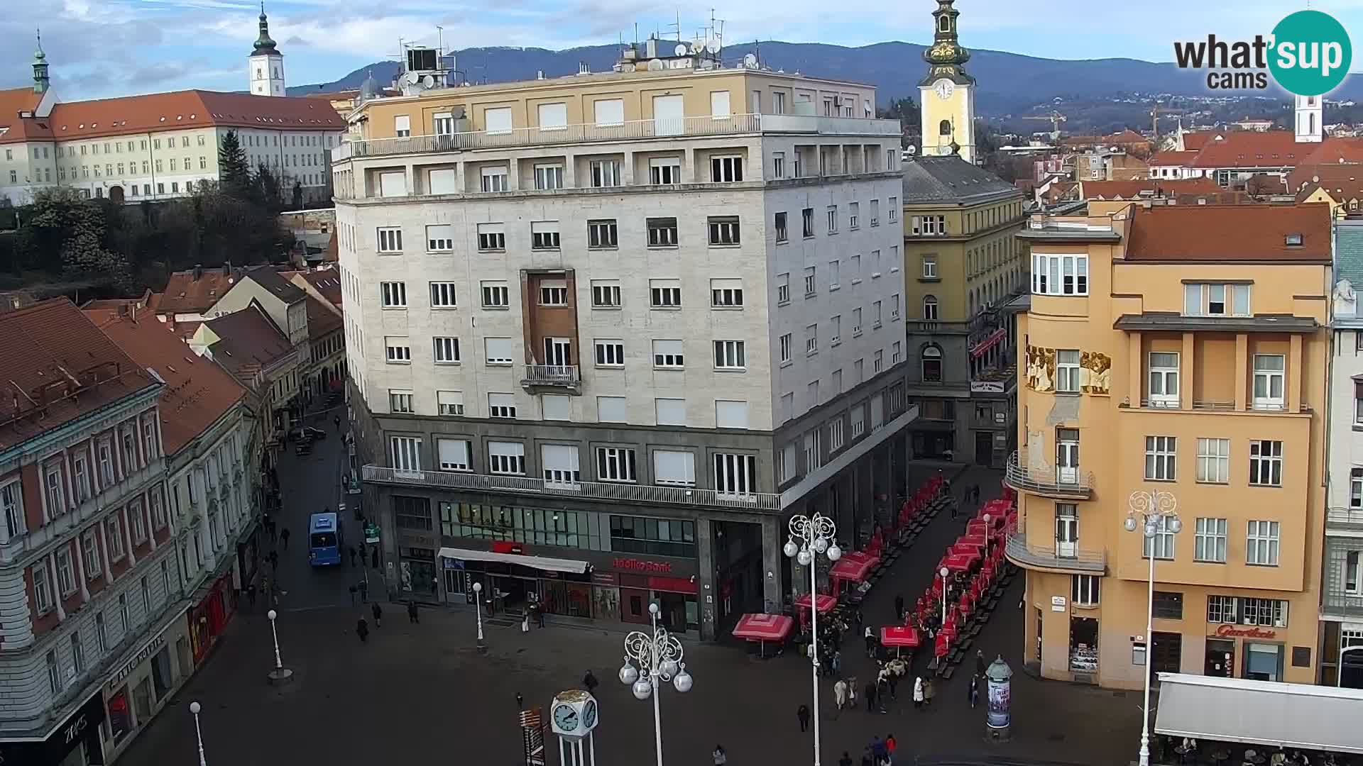 Kamera v živo Zagreb – Trg Bana Jelačića