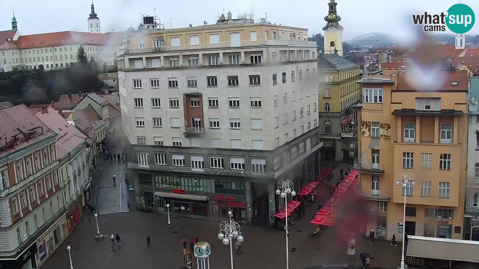 Trg Bana Jelačića v živo Zagreb – Hotel Dubrovnik