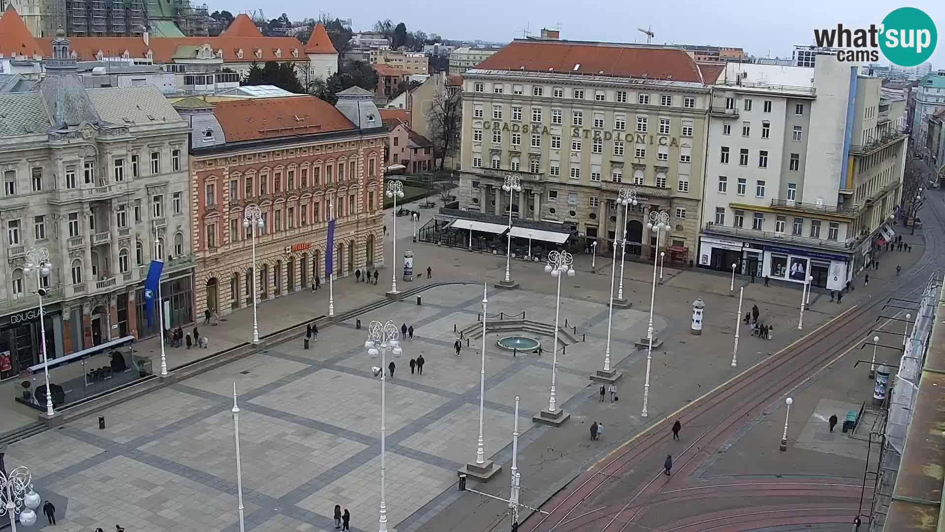 Plaza Ban Jelačić camera en vivo Zagreb – Hotel Dubrovnik