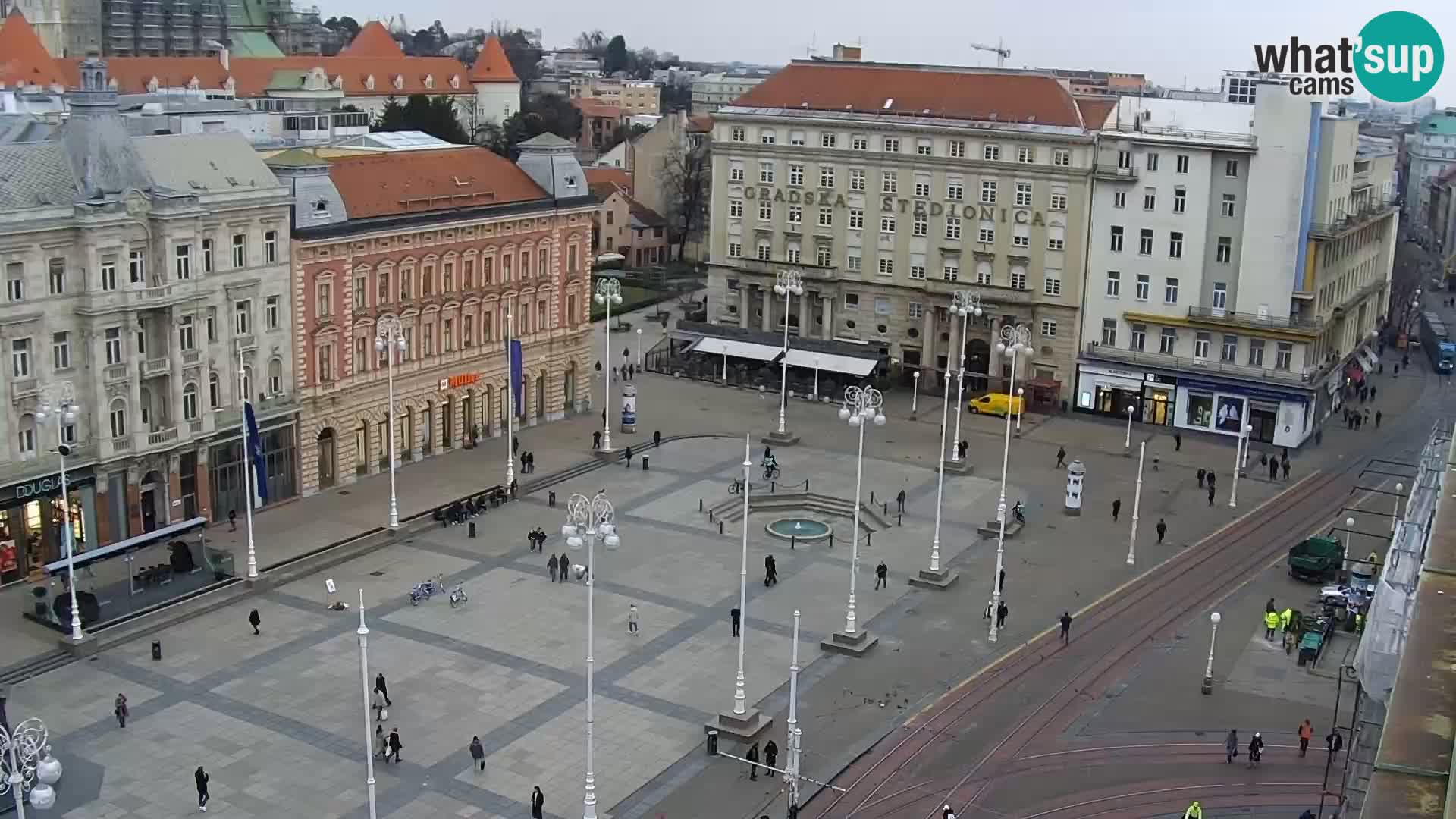 Webcam live Zagreb – Piazza Ban Jelačić