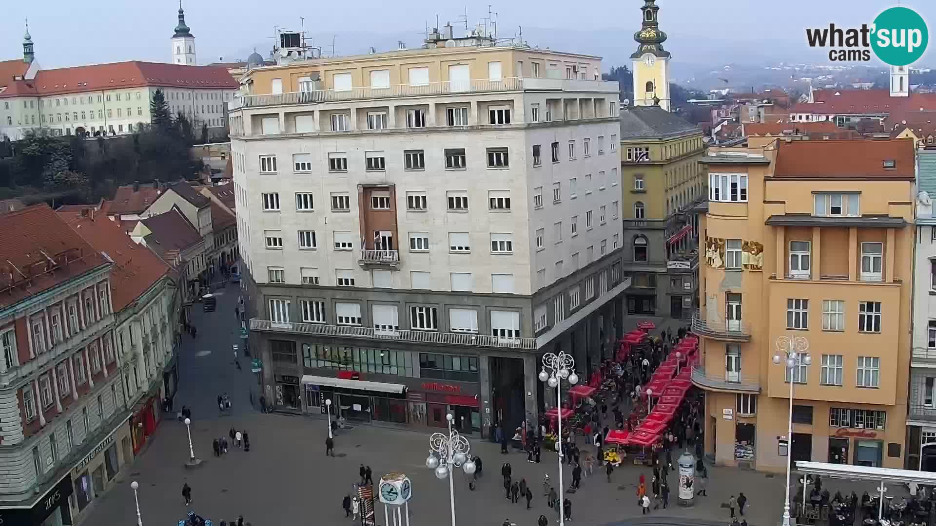 LIVE Webcam Zagreb Hotel Dubrovnik | Ban Jelačić square