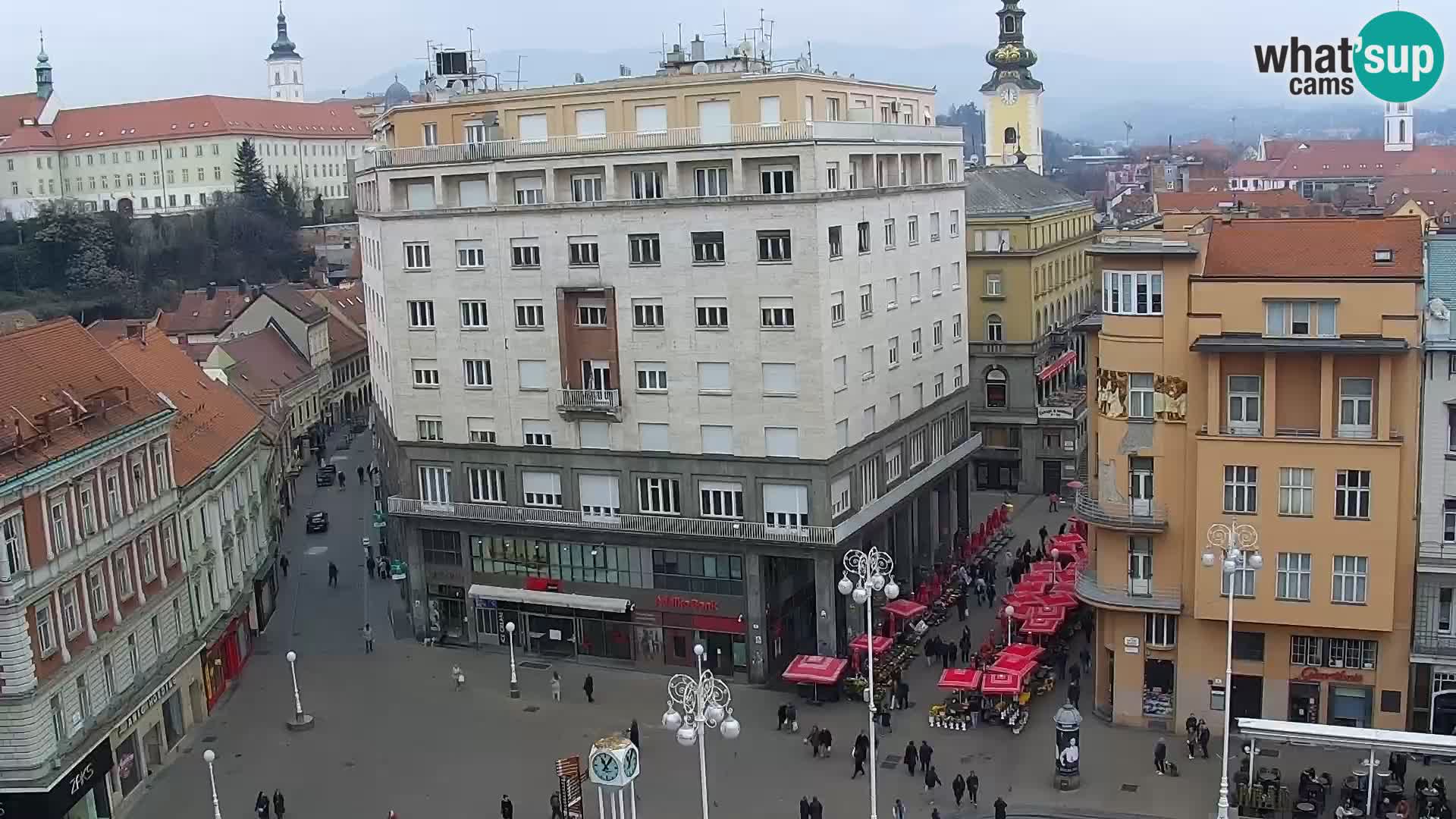 Plaza Ban Jelačić camera en vivo Zagreb – Hotel Dubrovnik