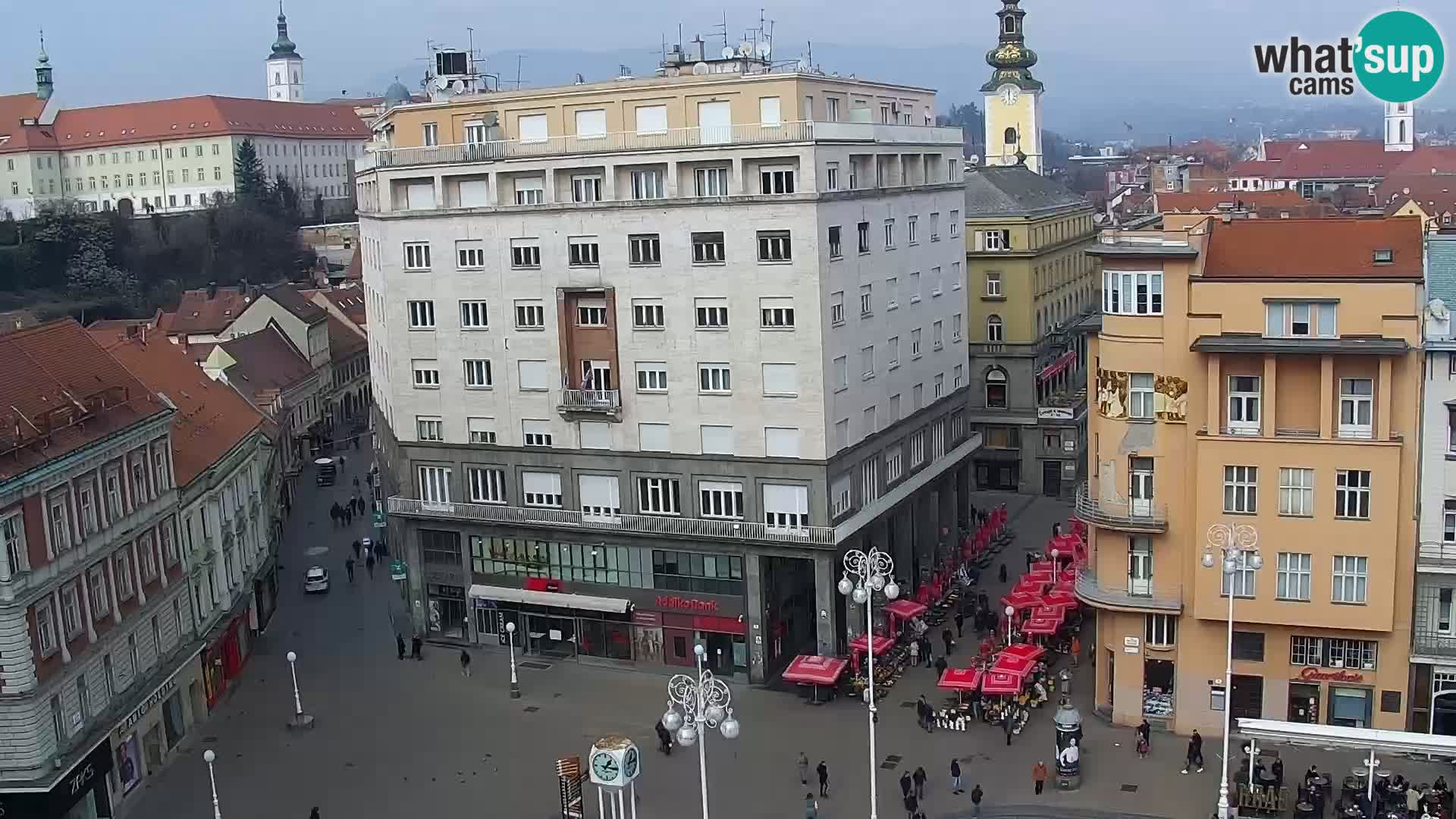 Plaza Ban Jelačić camera en vivo Zagreb – Hotel Dubrovnik