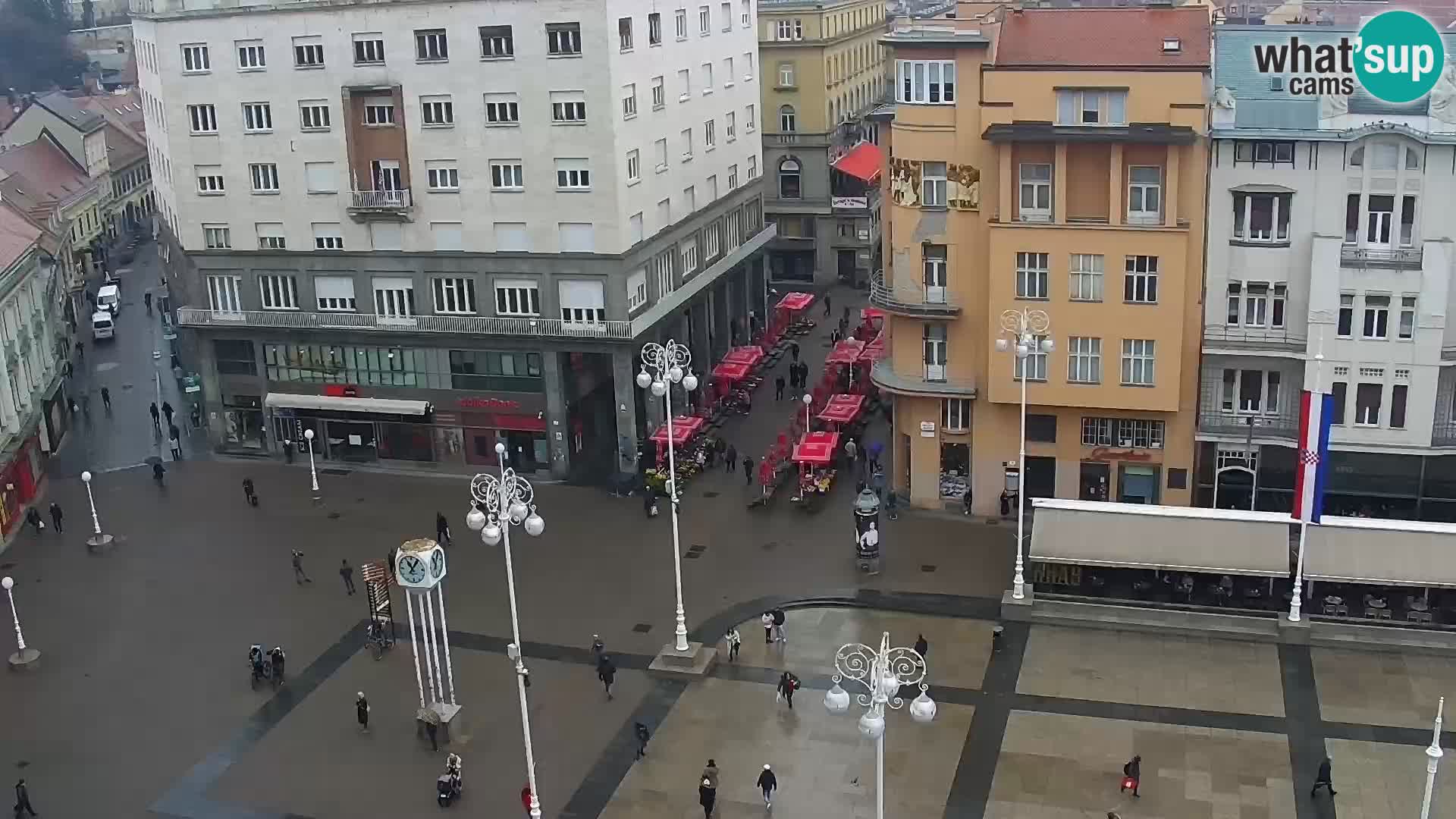 Kamera v živo Zagreb – Trg Bana Jelačića