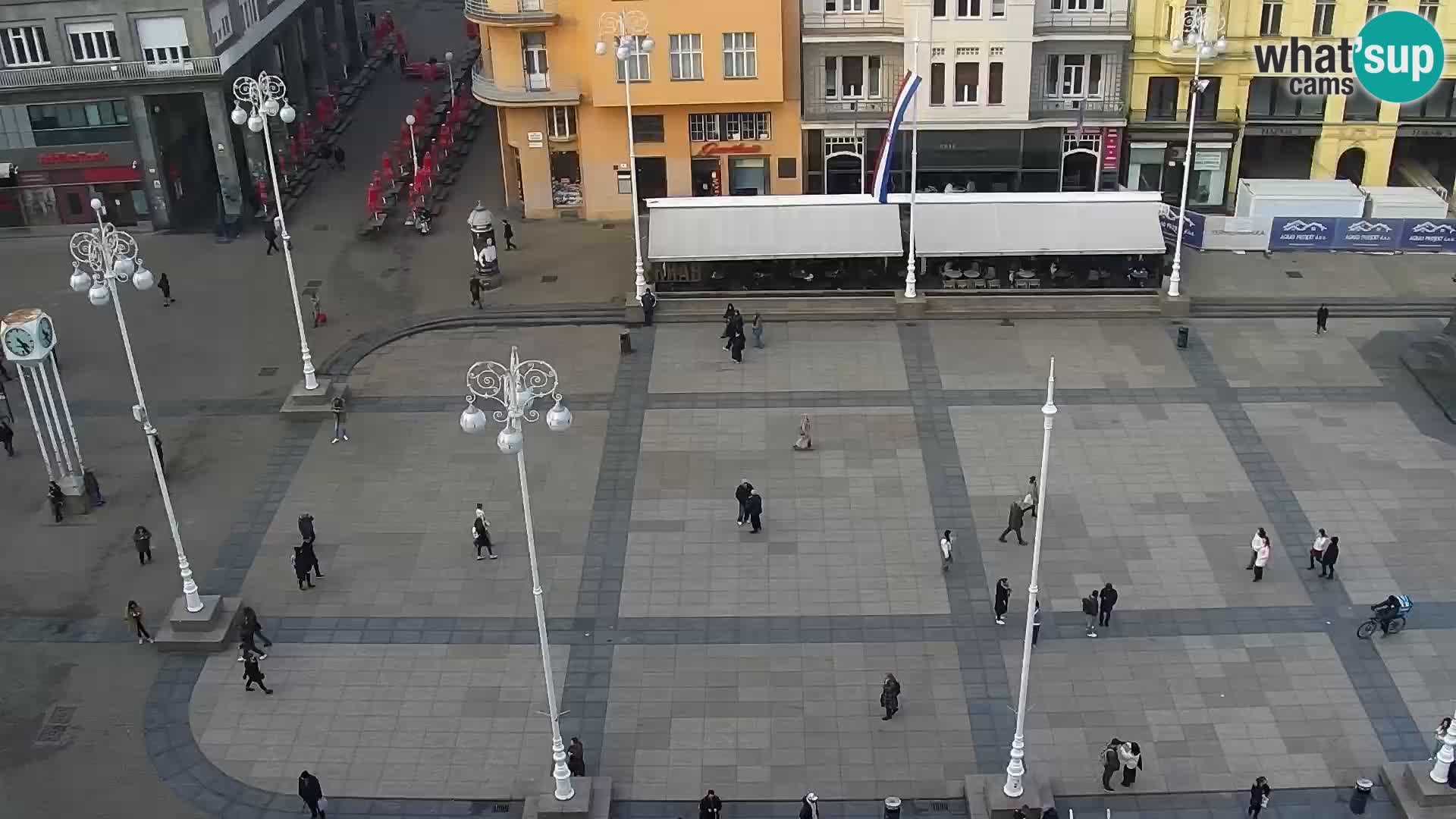 LIVE Webcam Zagreb Hotel Dubrovnik | Ban Jelačić square