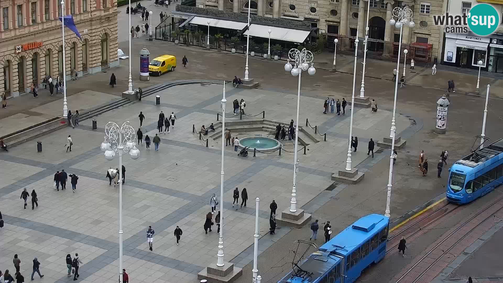 Ban Jelačić Platz  Live webcam Zagreb – Hotel Dubrovnik