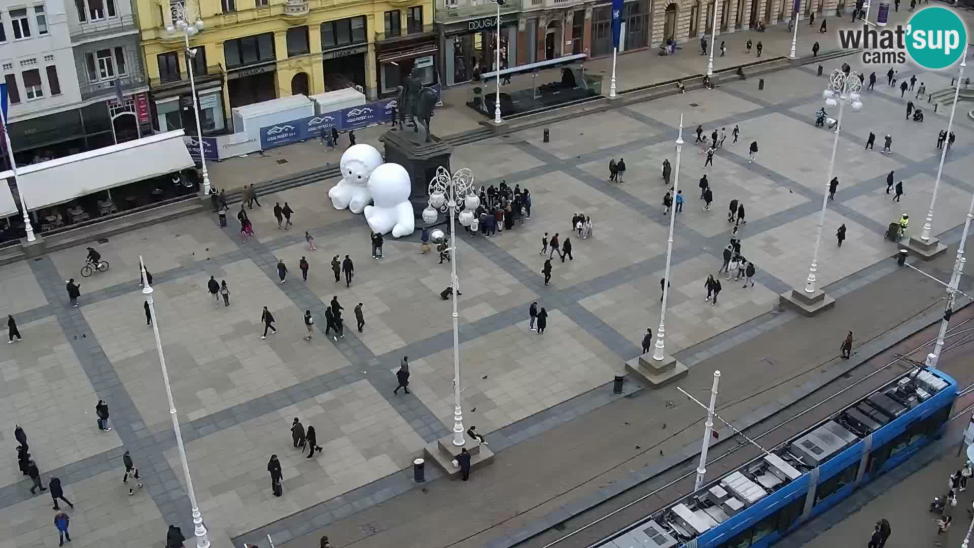 Kamera v živo Zagreb – Trg Bana Jelačića