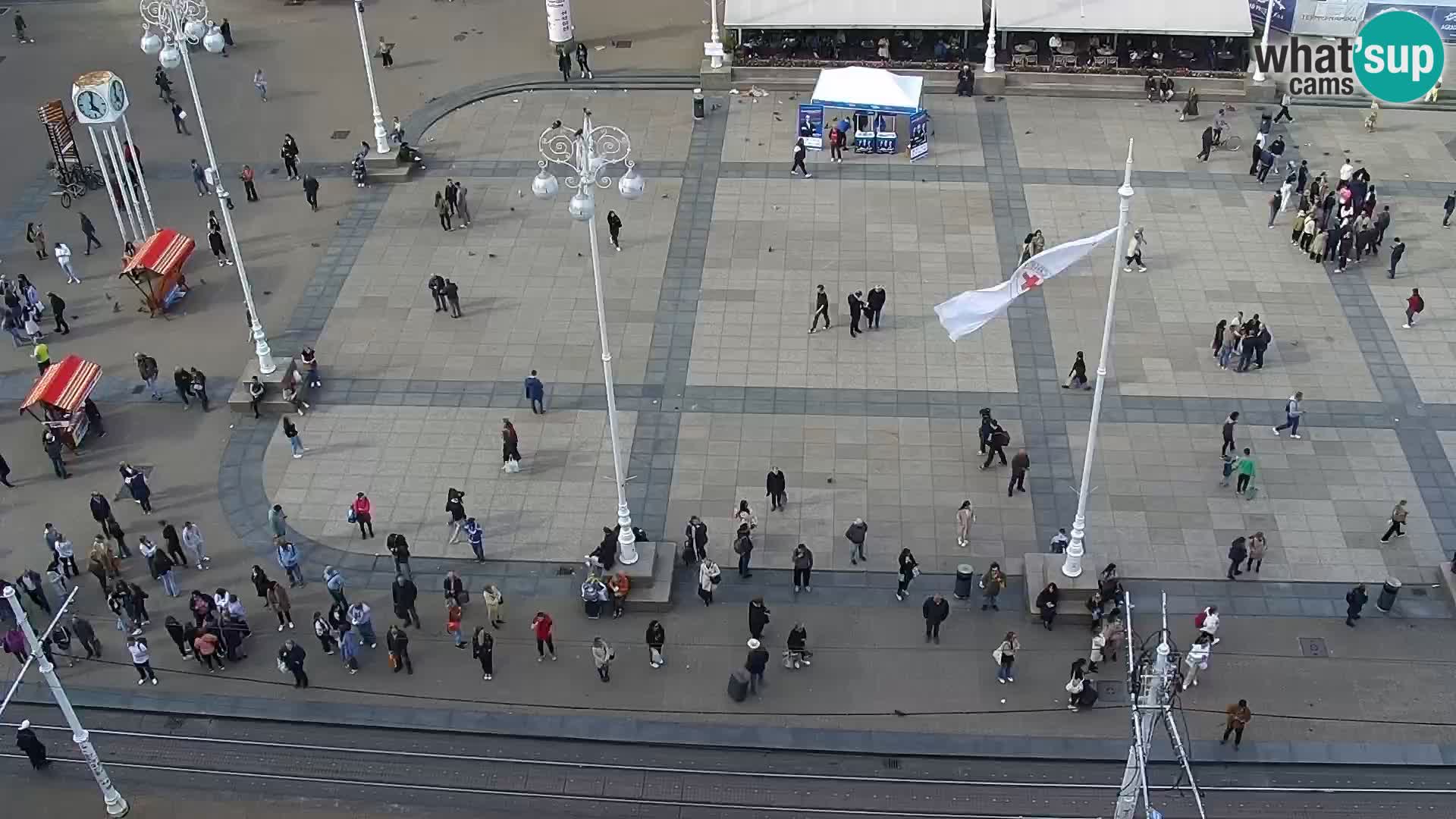 Webcam live Zagreb – Piazza Ban Jelačić