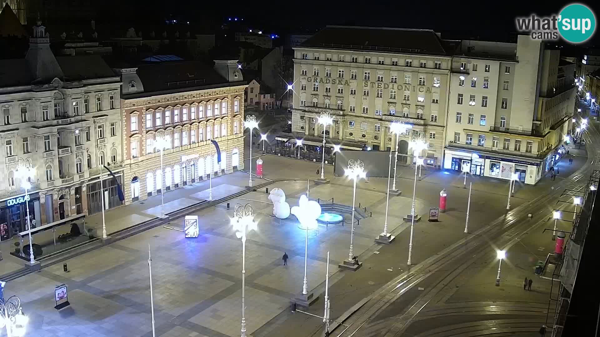 Plaza Ban Jelačić camera en vivo Zagreb – Hotel Dubrovnik