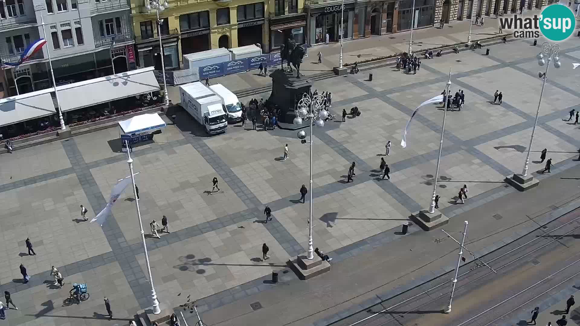 Webcam live Zagreb – Piazza Ban Jelačić