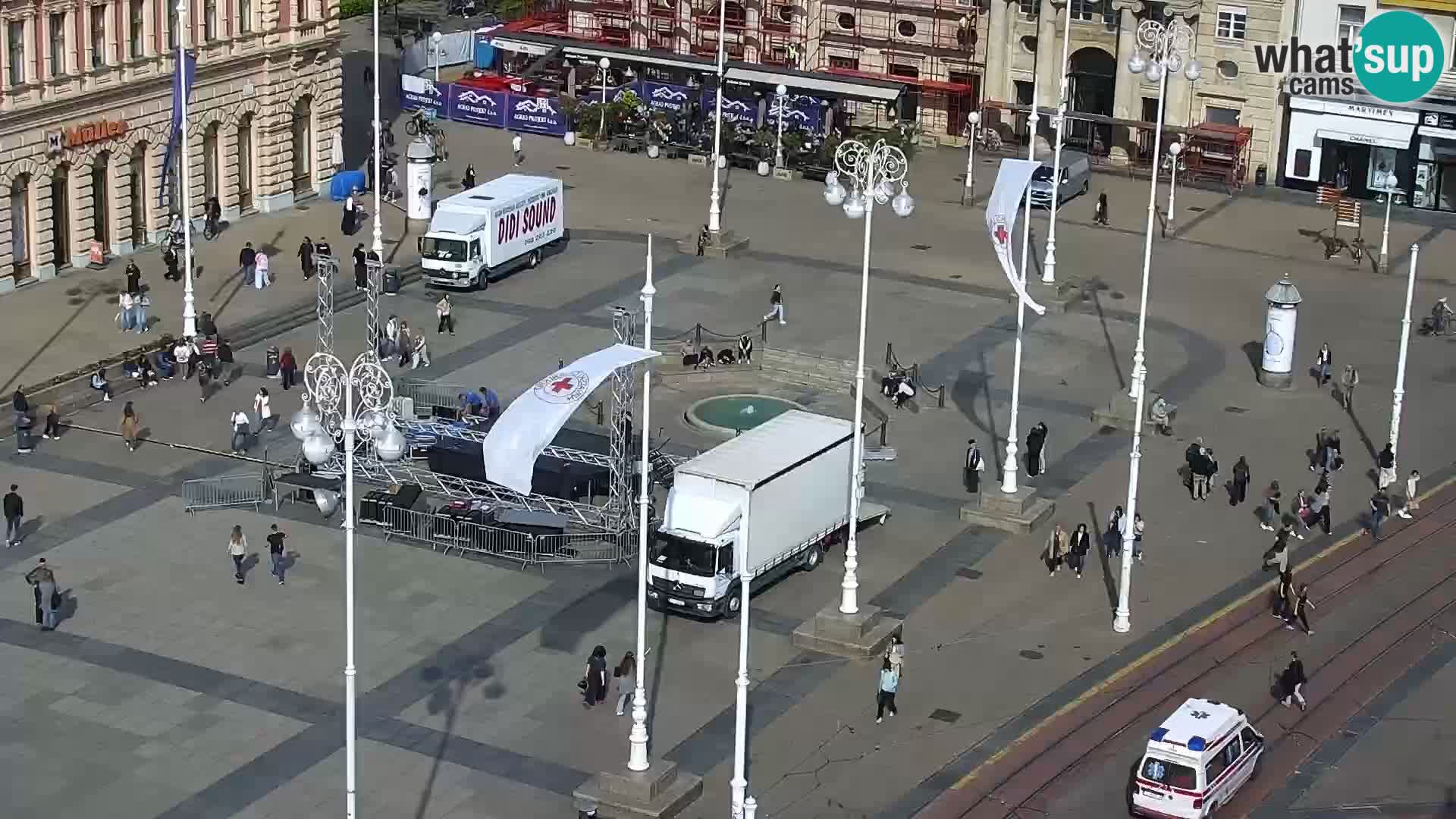Webcam Zagreb – Ban Jelačić square