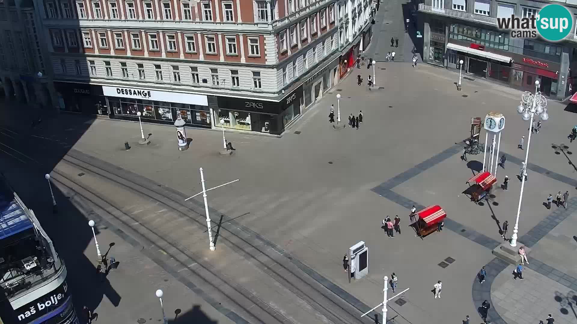 Ban Jelačić Platz  Live webcam Zagreb – Hotel Dubrovnik