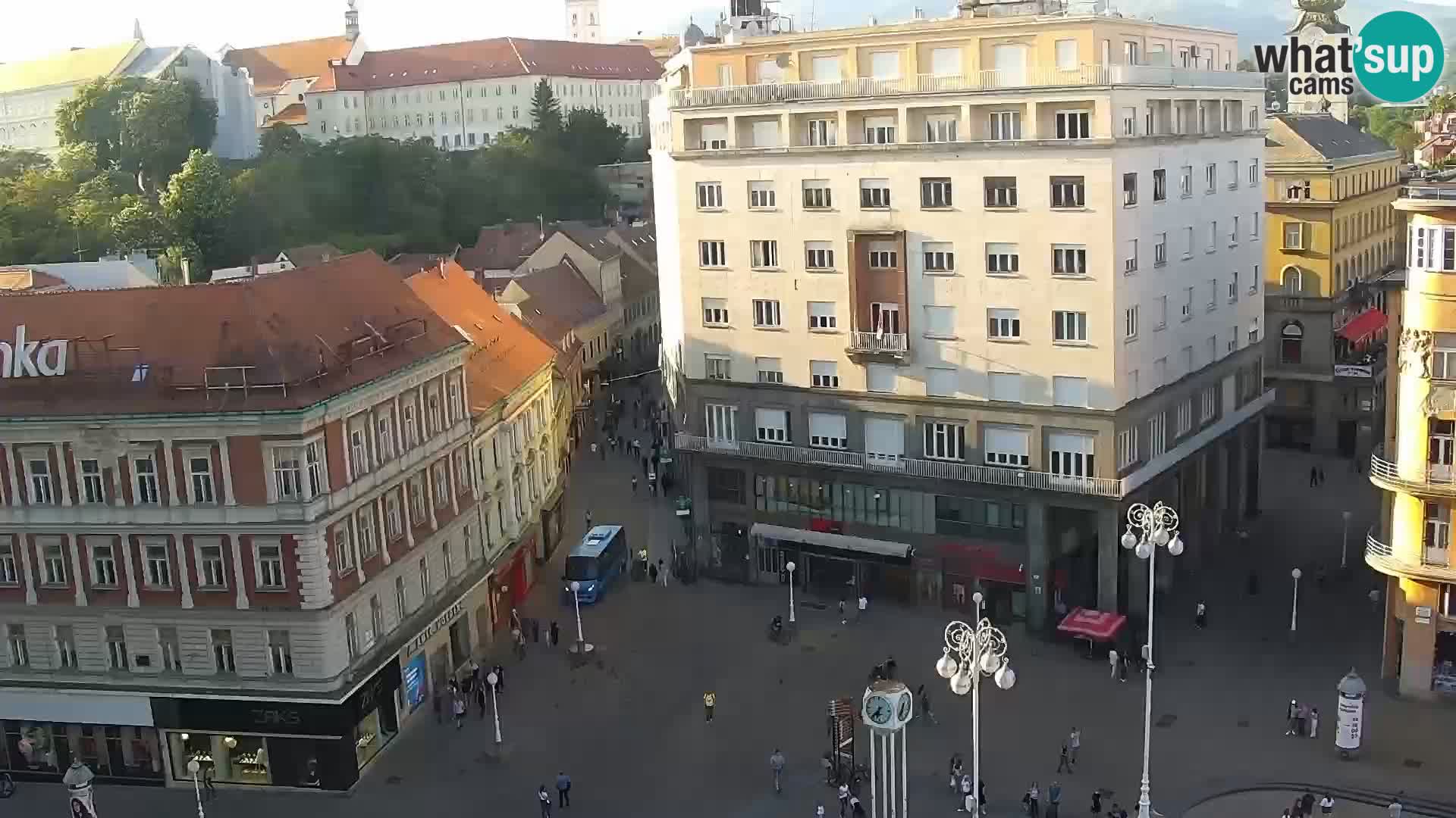 LIVE Webcam Zagreb Hotel Dubrovnik | Ban Jelačić square
